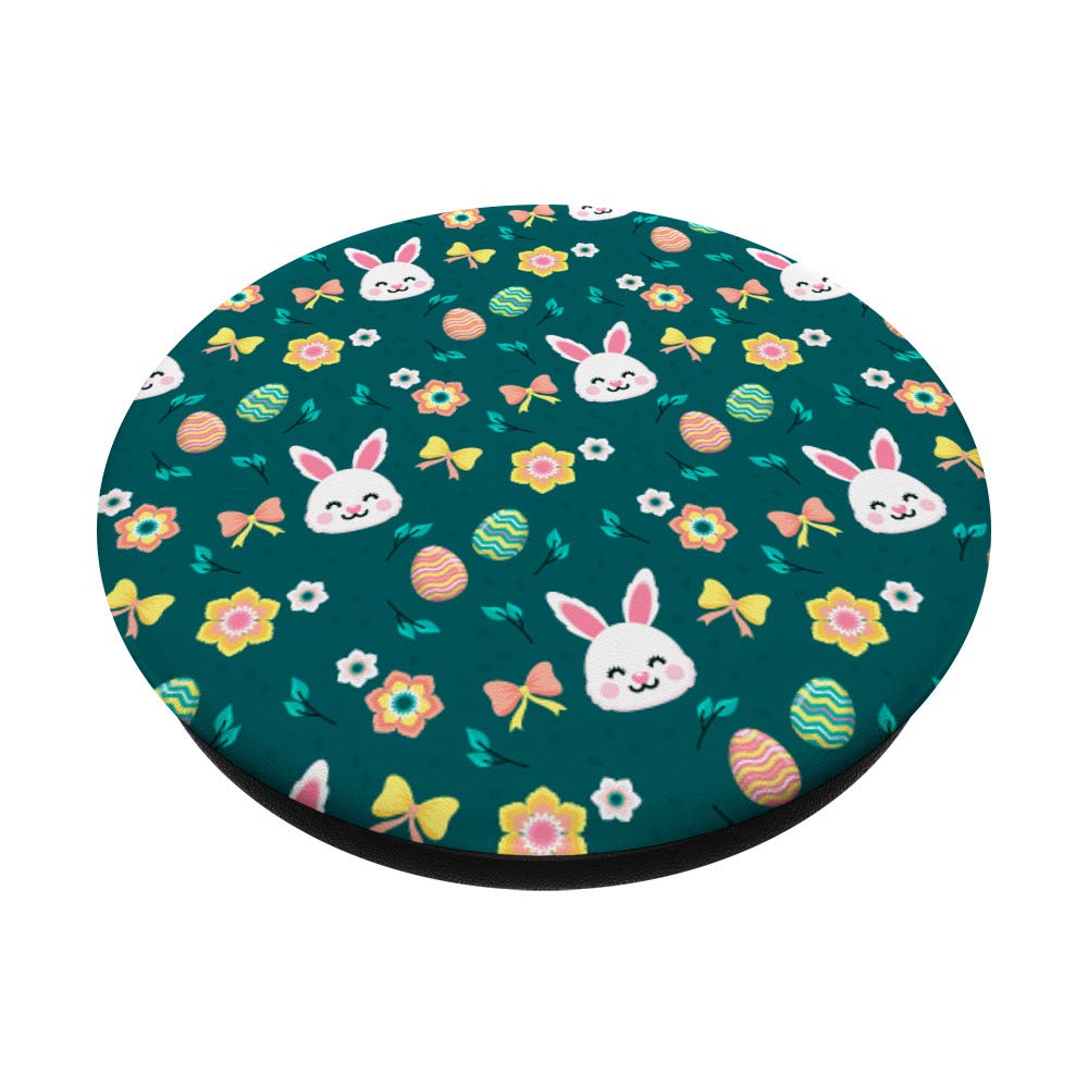 Funny Easter Bunny PopSockets PopGrip with Cute Easter Egg Pattern - Swappable Phone & Tablet Grip for Easter Decorations, Party Favors & Spring Gifts
