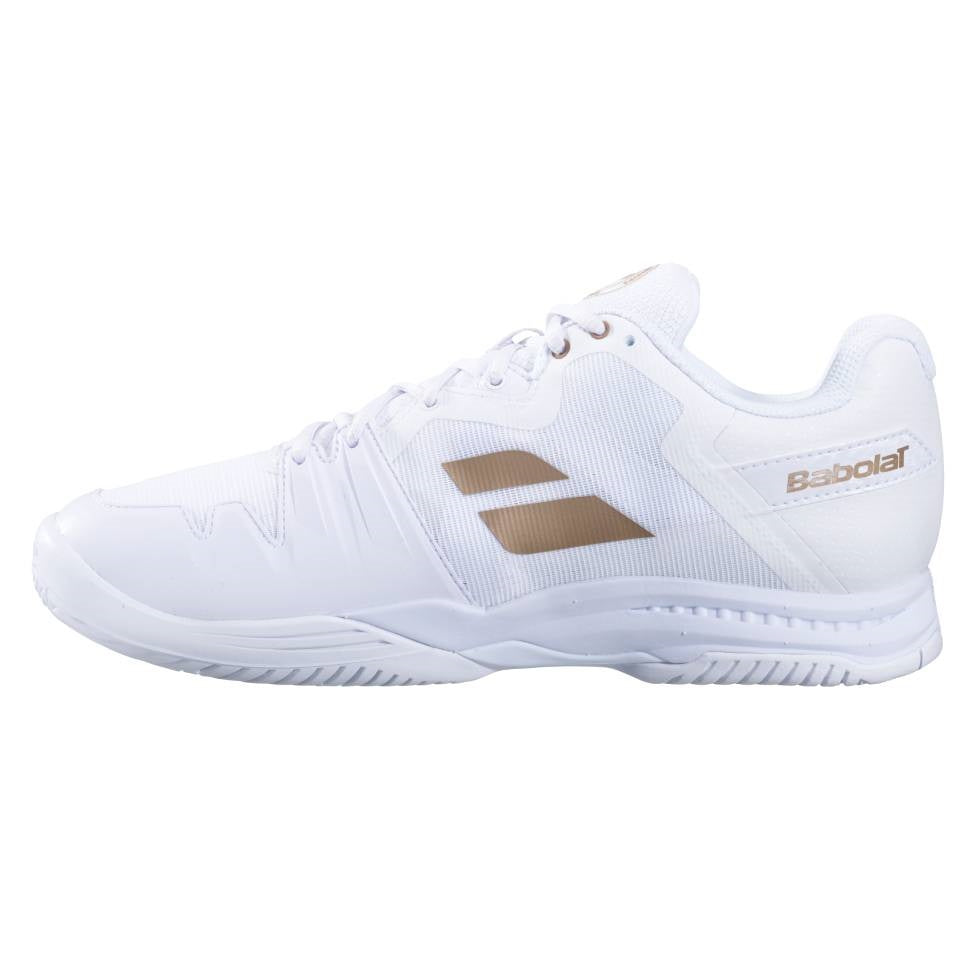 Babolat SFX 3 AC Wimbledon Women's Tennis Shoes - White | Comfort & Support for Competitive Play | Perfect for Clay & Hard Court Matches