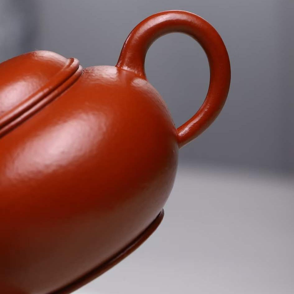 Handmade Zisha Teapot (Shui Ping Style) by Artist Zhu Liping (Level 4 2015) - Premium Zhu Ni Clay - Perfect for Chinese Tea Ceremony, Gongfu Tea & Collectors