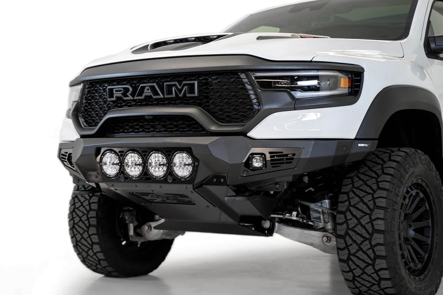 Addictive Desert Designs TRX Bomber Front Bumper for Dodge Ram 1500 - Heavy Duty Rigid Off-Road Bumper for Enhanced Protection & Style - Perfect for Off-Roading, Overlanding & Truck Customization