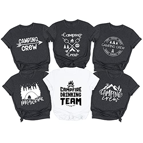 Custom Camping T-Shirts for Groups & Families - Personalized Camping Lover Shirts for Team Events, School Trips & Campfire Gatherings - Fast Delivery & Comfortable Fit for Outdoor Adventures
