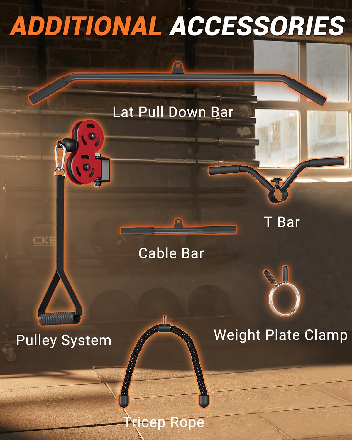 Smith Machine 2200LBS Power Cage Squat Rack with Smith Bar - Dual Cable Systems & Multiple Attachments for Home Gym Strength Training | Perfect for Weightlifting, Squats, Bench Press & Full-Body Workouts