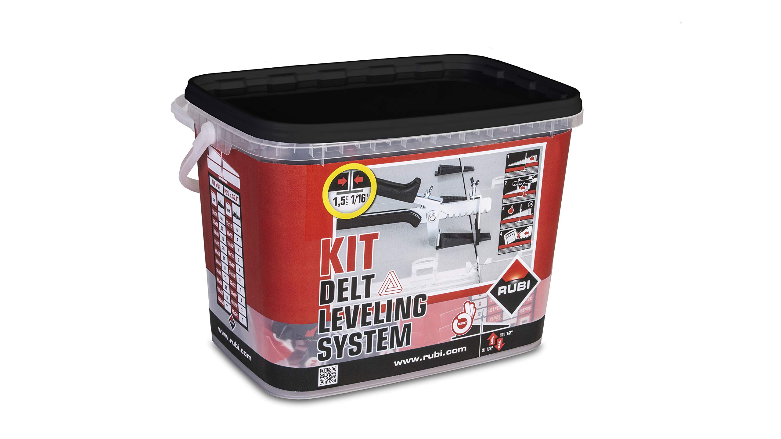 Rubi Tools Tile Leveling System Kit - 1/16