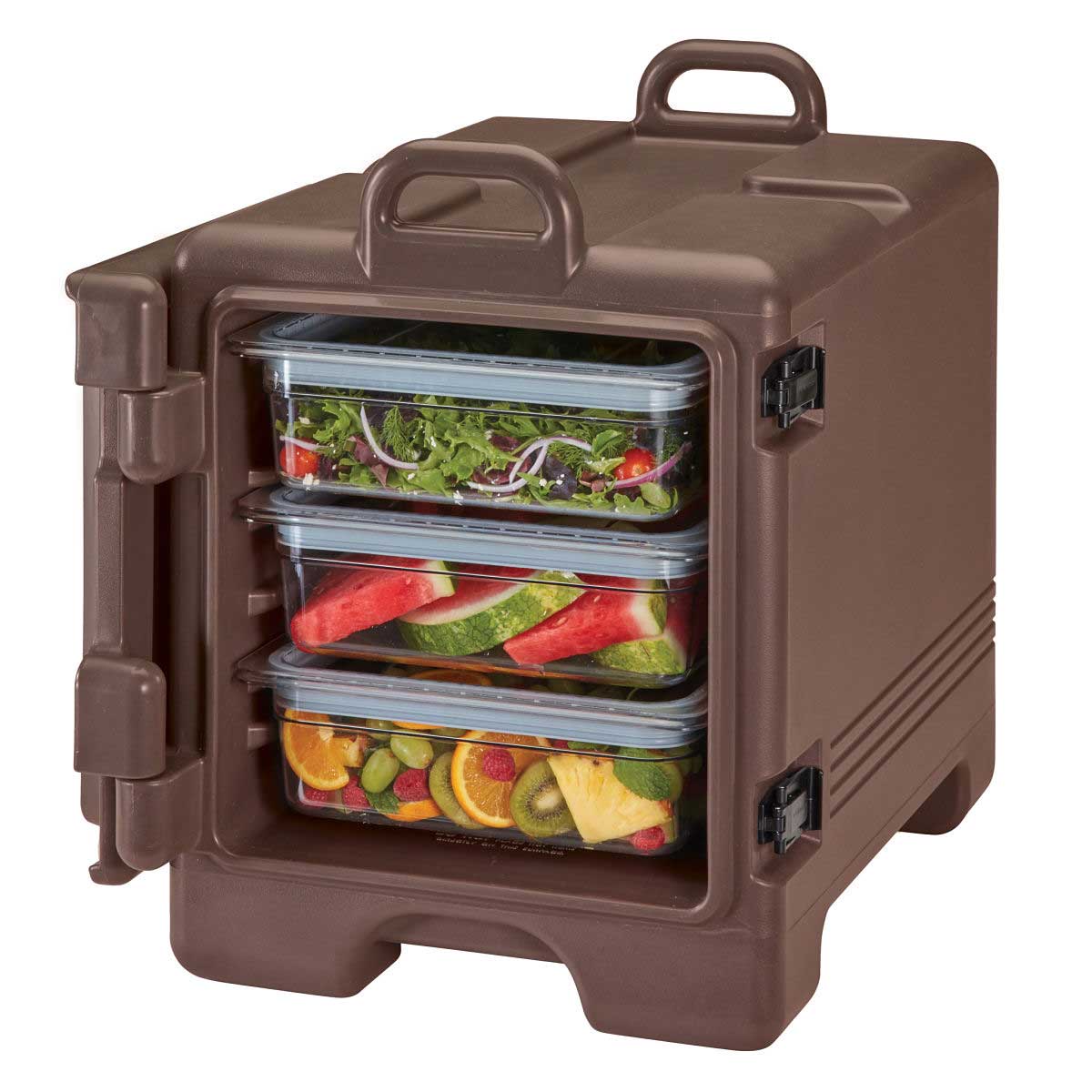 Cambro UPC300131 36 qt. Ultra Pan Carrier - Dark Brown Commercial Food Storage Container for Restaurants, Catering & Bulk Food Transport