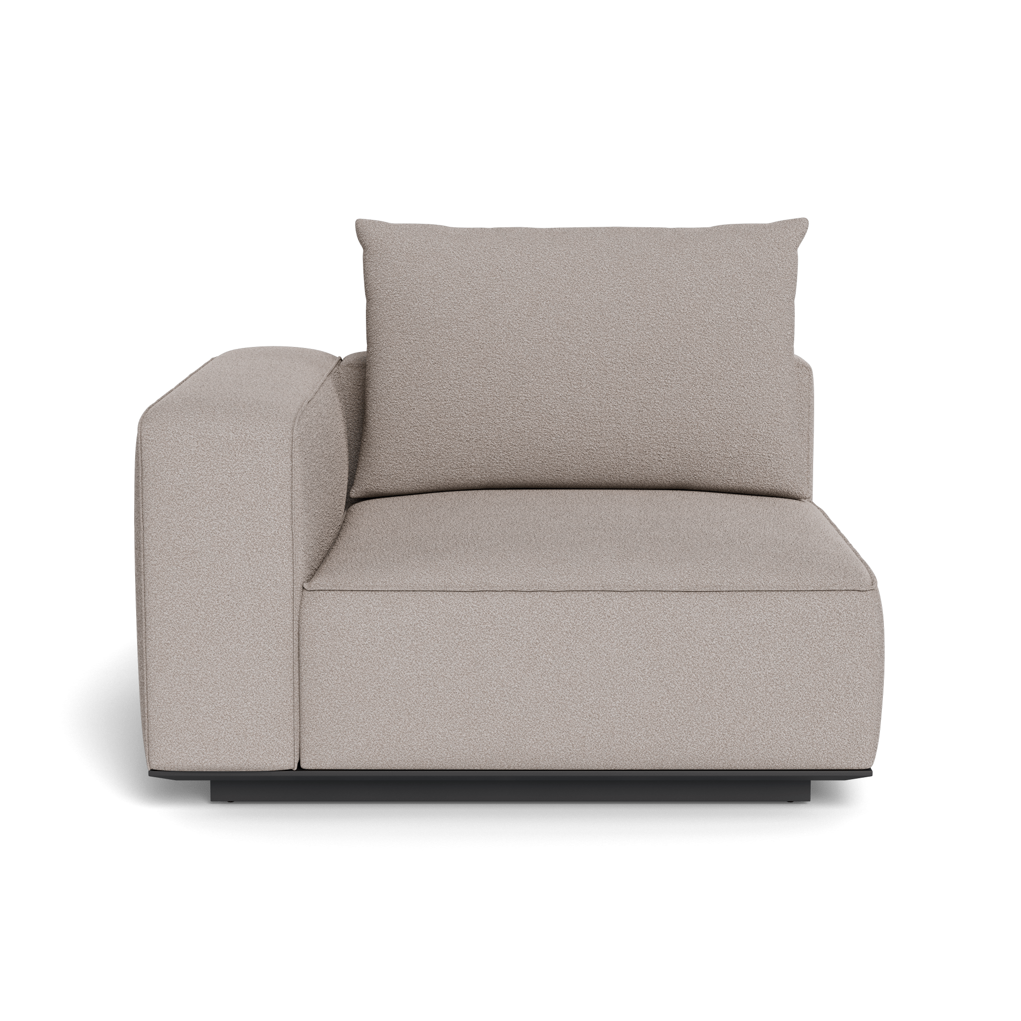 Santorini Outdoor Corner Left Sectional Sofa Set - Waterproof Wicker Patio Furniture for Garden, Poolside, Backyard & Balcony - Comfortable All-Weather Lounge Seating