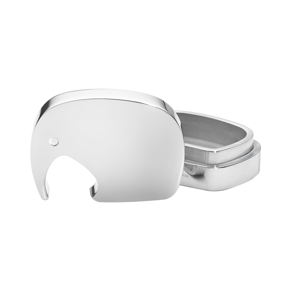 Georg Jensen ELEPHANT Tooth Box - Elegant Silver Toothpick Holder for Home & Office Decor | Perfect Gift for Housewarming, Wedding & Birthday