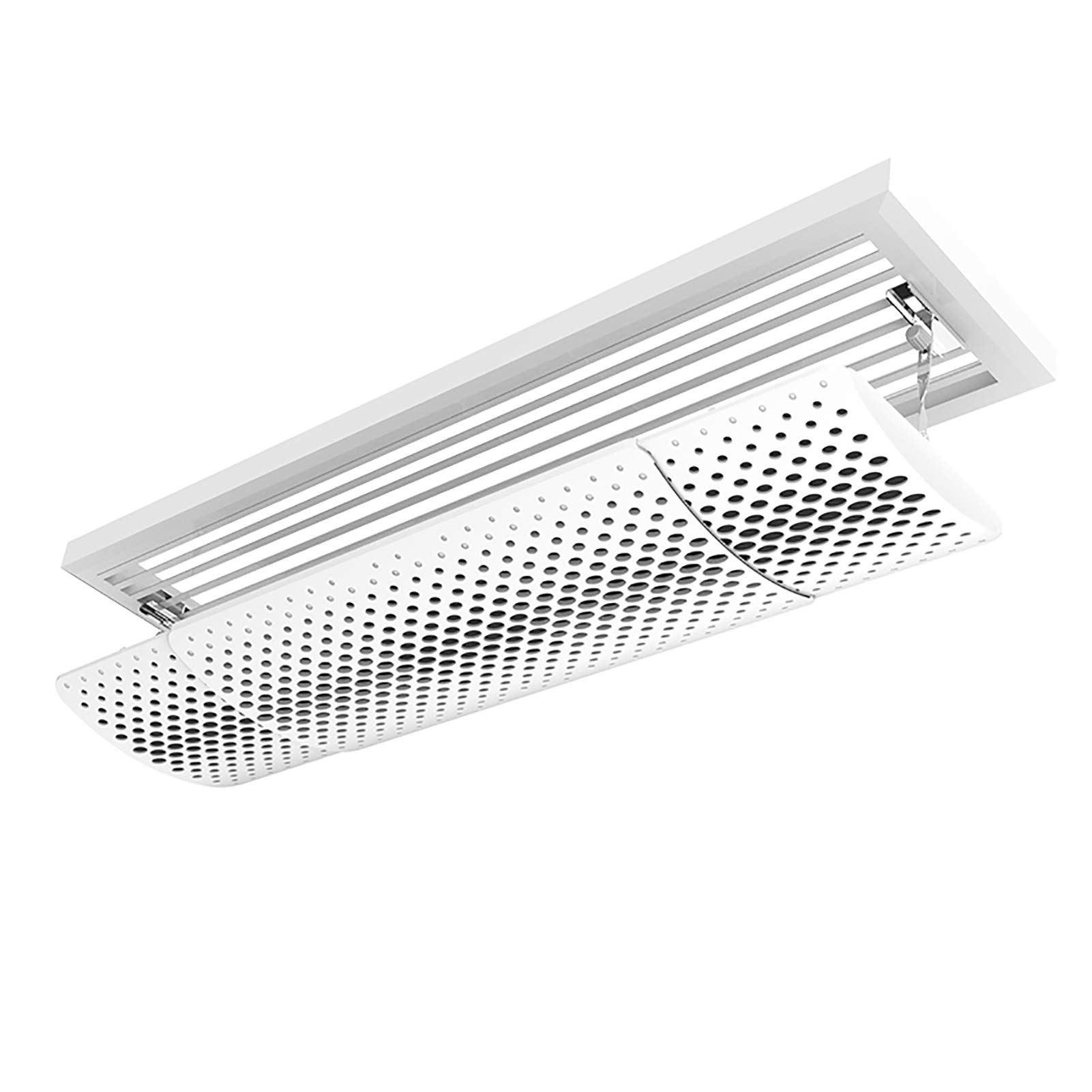 Adjustable Air Conditioner Deflector Cover (74~106cm) - Retractable AC Wind Baffle with Ventilation Holes | Improves Airflow & Reduces Cold Drafts for Home & Office Cooling