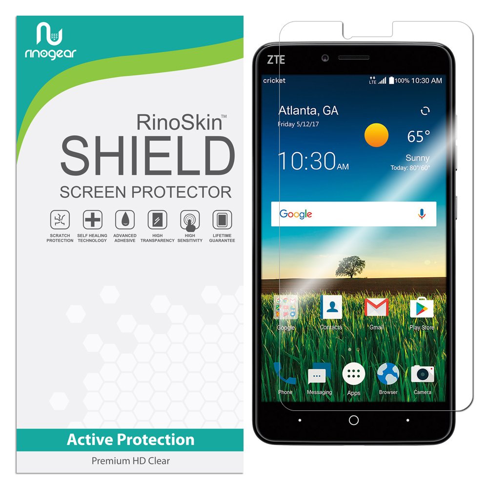 RinoGear ZTE Blade X Max Screen Protector - Case Friendly, Flexible TPU Film with Full Coverage - Perfect for Everyday Protection & Outdoor Use