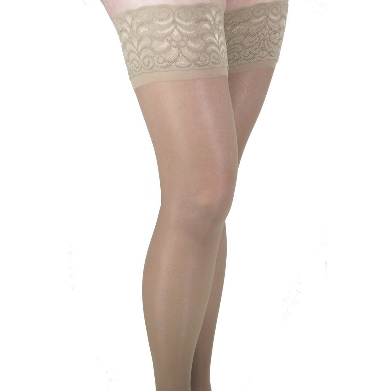GABRIALLA Sheer Graduated Compression Thigh High Stockings (20-22 mmHg) H-40 2 Pack - Medical Support Socks for Varicose Veins & Circulation - Perfect for Nurses, Travel & Pregnancy