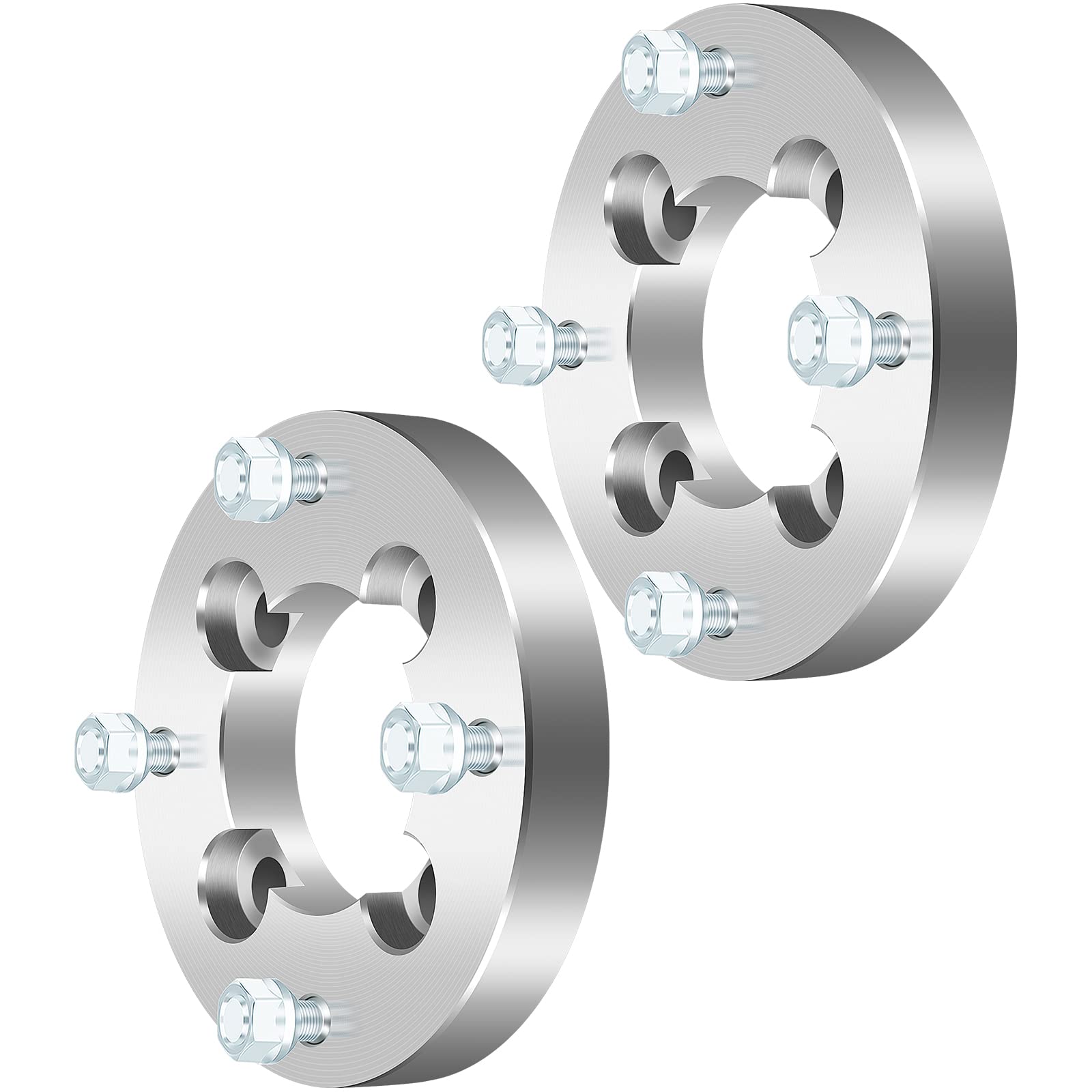 ECCPP 1 Inch Wheel Spacers & Adapters (2PCS) - 4x100 to 4x137 Bolt Pattern Conversion for ATV/UTV - Compatible with Bombardier (1999-2005), Can-Am (1981-1986, 1988-2017), Honda (74mm 3/8 Studs) - Perfect for Off-Roading, Trail Riding & Vehicle Customization