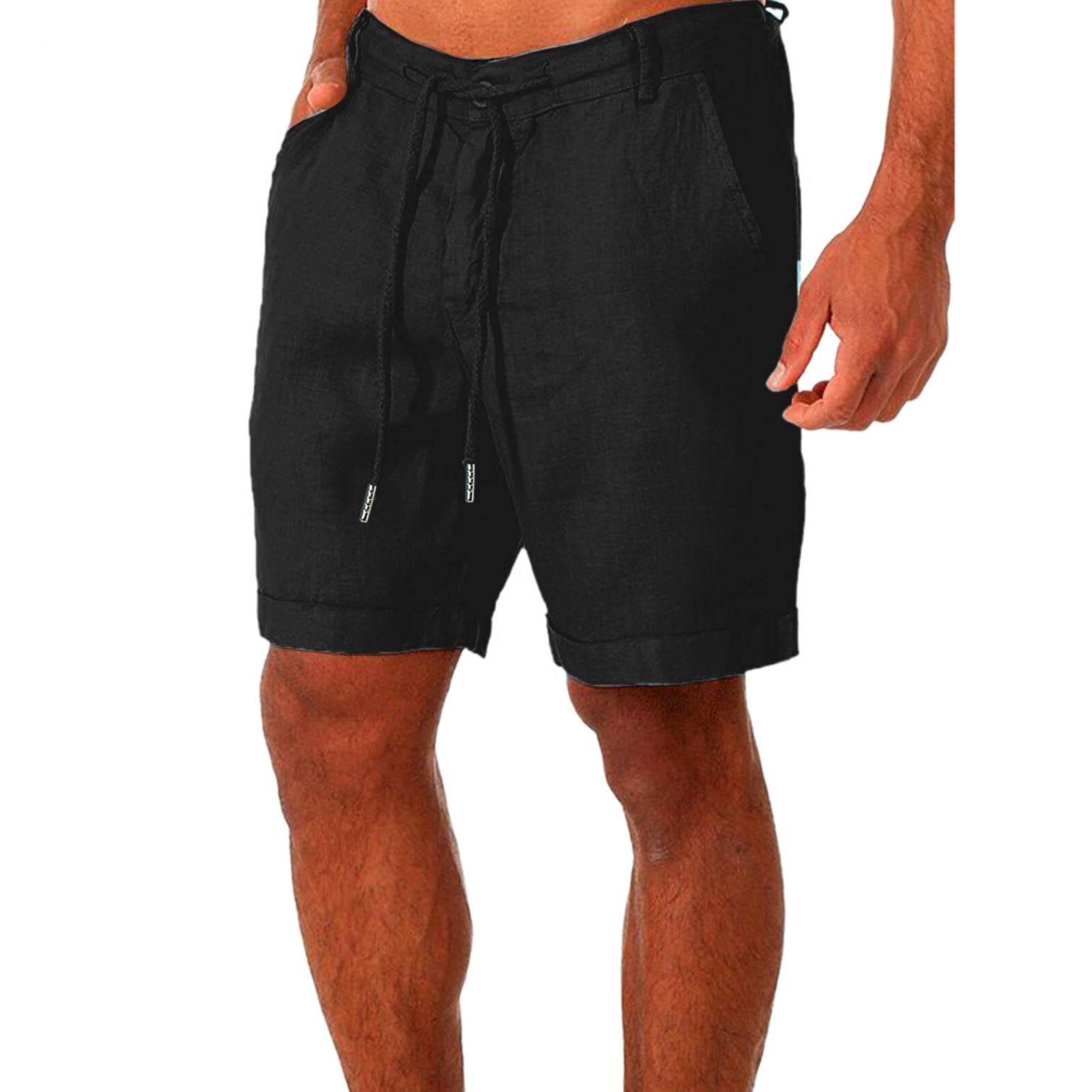 **Men's Athletic Shorts - Breathable Workout Shorts with Flex Waistband & Pockets - Comfortable Casual Summer Sports Shorts for Running, Gym, and Outdoor Activities**