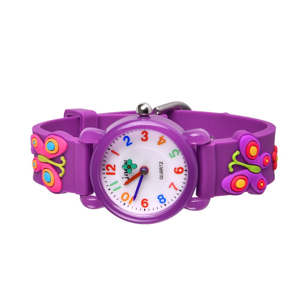 **3D Cartoon Waterproof Kids Watch for Girls Ages 3-8 - Cute & Durable Toddler Watch - Perfect Birthday Gift for Girls - Ideal for Swimming, Outdoor Play & Daily Use**