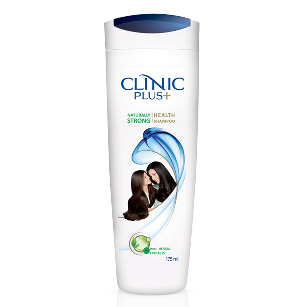 Clinic Plus Naturally Strong Health Shampoo for Hair Growth & Damage Repair - 175ml Bottle for Men & Women - Daily Use for Stronger, Healthier Hair at Home or Salon