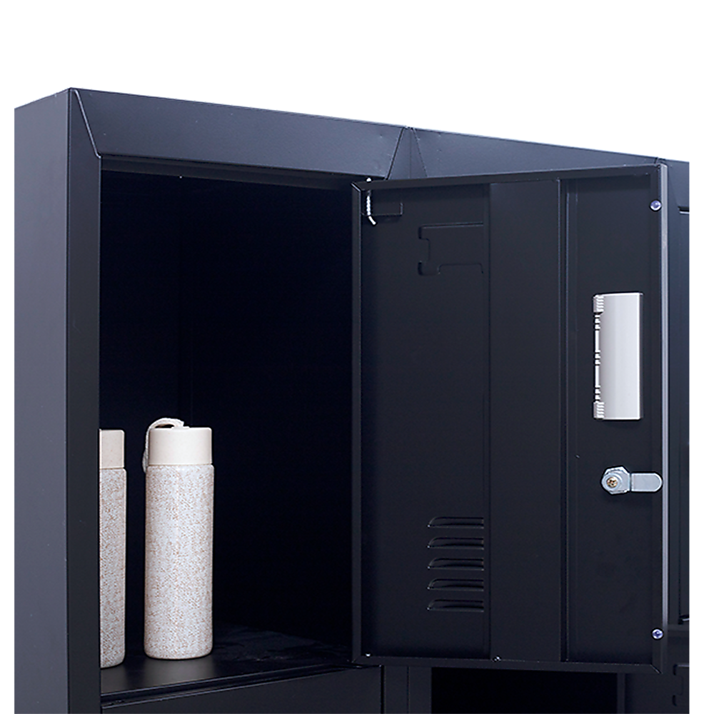 12-Door Locker with Standard Lock & Keys - Heavy Duty Metal Storage Cabinet for Office, Gym, School, Home & Shed - Ideal for Secure Equipment, Personal Belongings & Sports Gear Storage