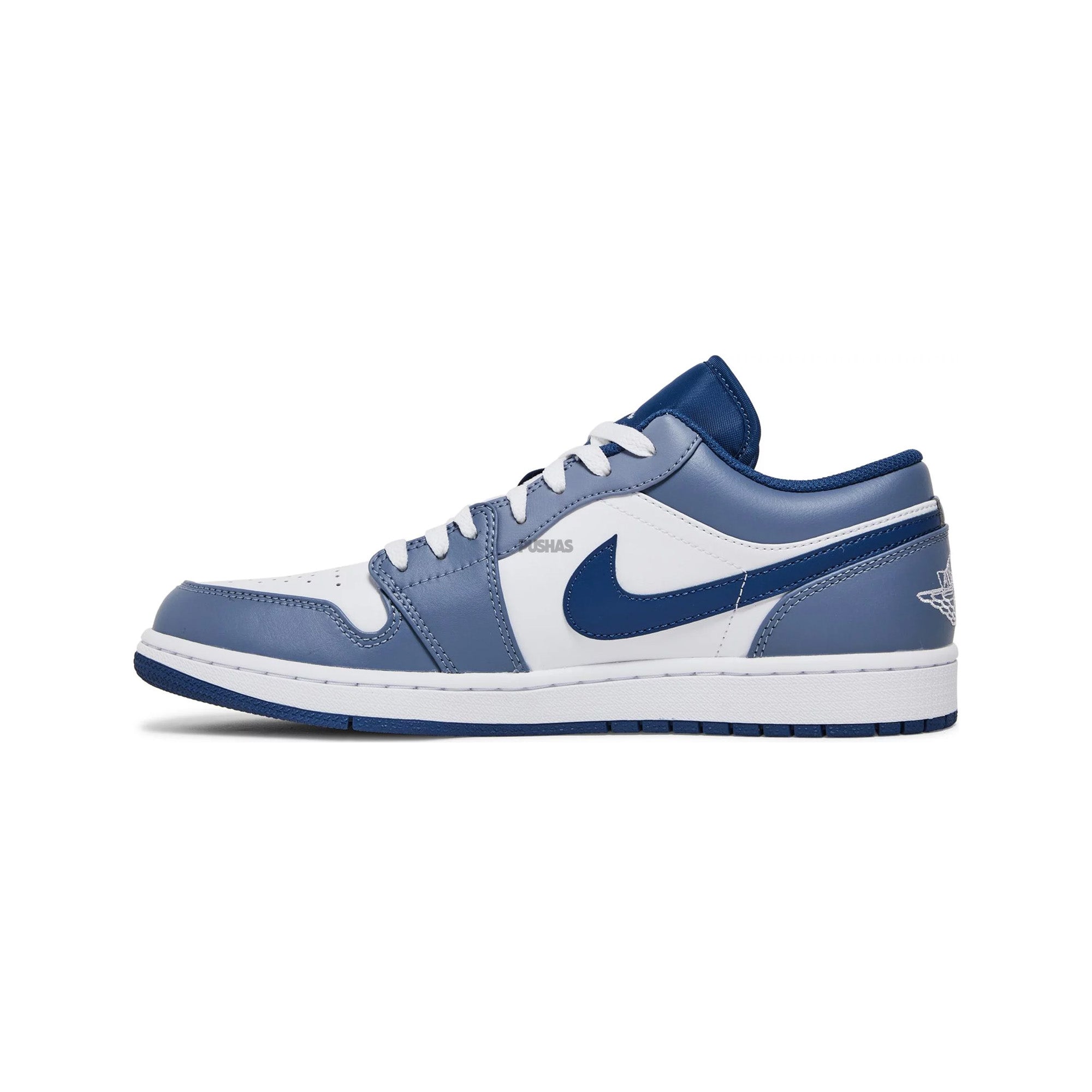 Air Jordan 1 Low 'Slate Blue Navy' GS Sneakers for Girls (2022) - Comfortable Basketball Shoes for School, Sports & Casual Wear