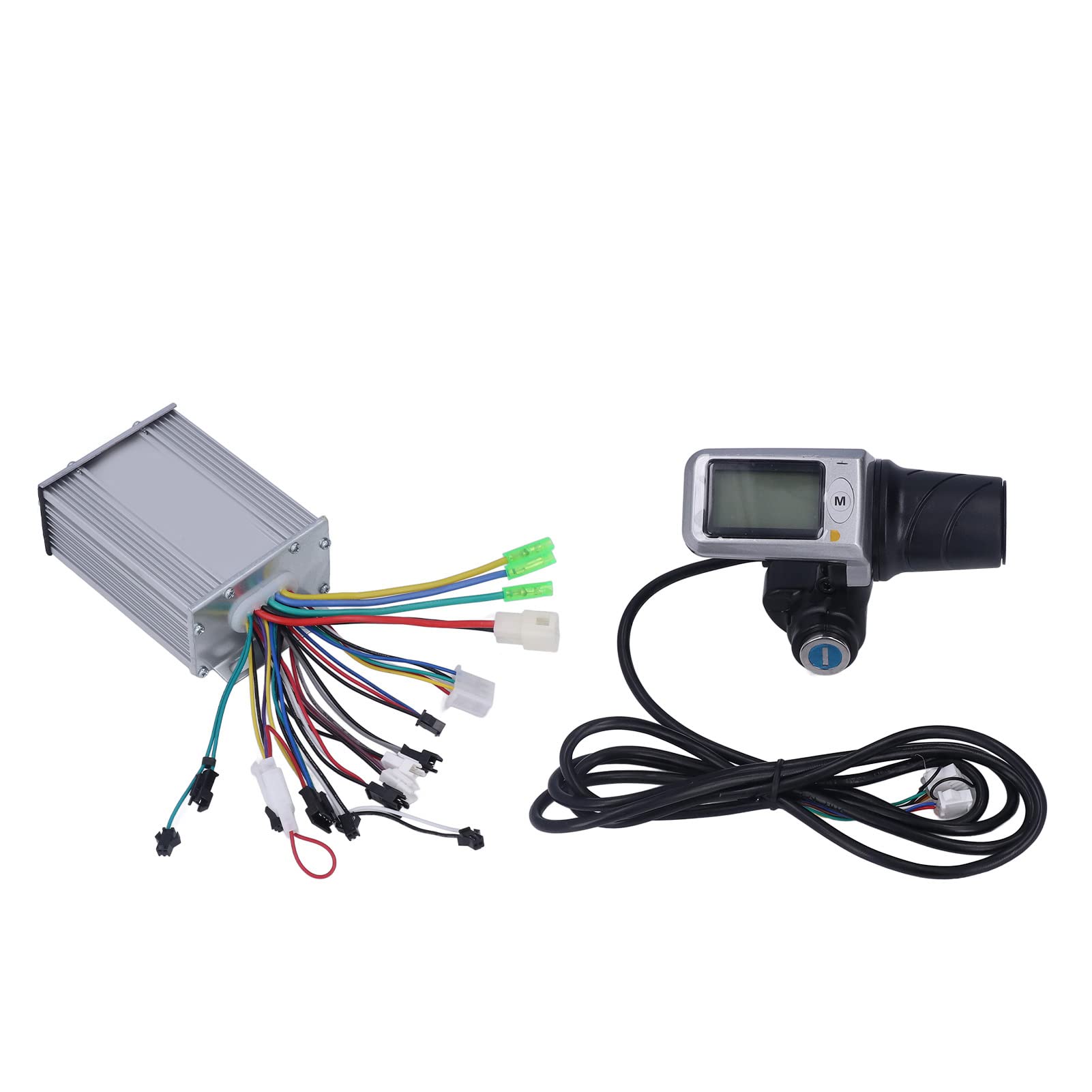 Naroote 48V 500W Brushless Motor Controller with LCD Display - Waterproof Aluminum Alloy Shell, Overcurrent Protection & Stable Speed Control for Electric Bikes, Scooters, and E-Bike Conversion Kits - Perfect for Commuting, Off-Road Adventures & DIY E-Bike Projects