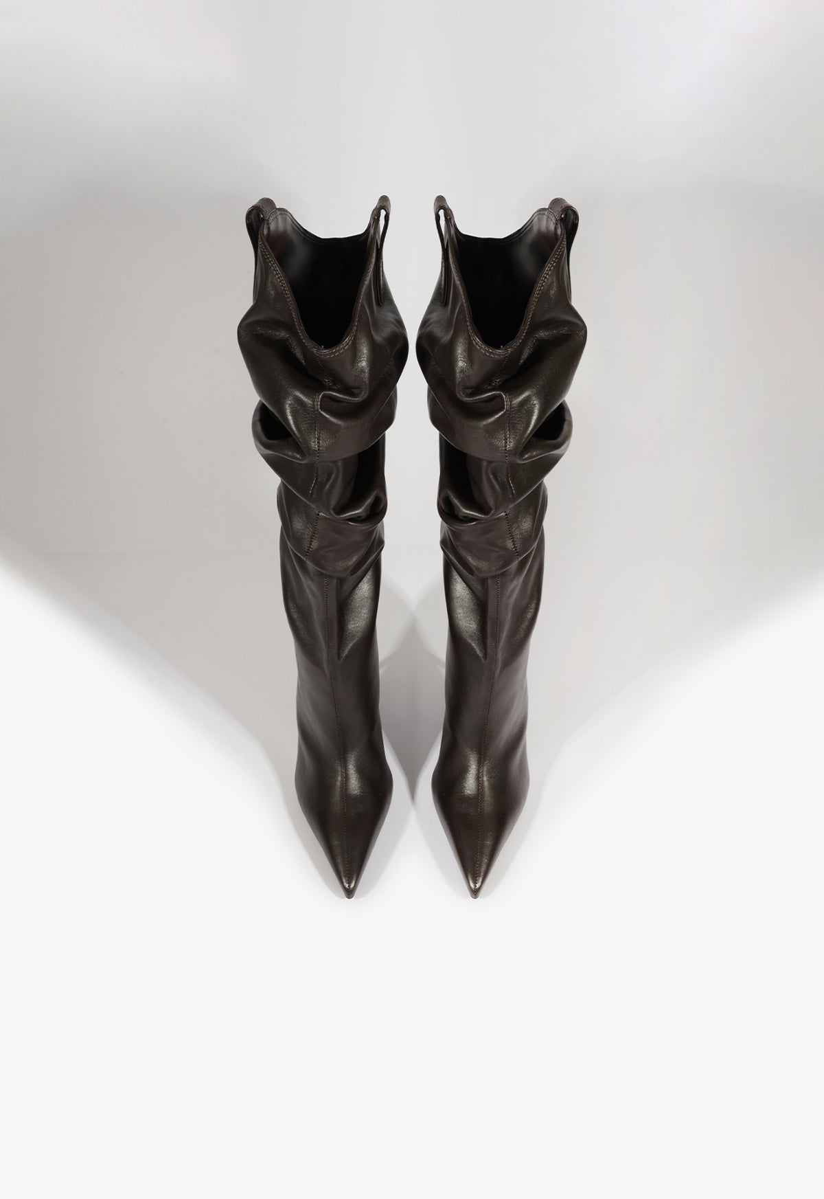 Beverly Atanado Leather Boots for Women - Mid Heel Height 24mm (Style S2209500200002) | Comfortable & Stylish for Office, Parties & Everyday Wear