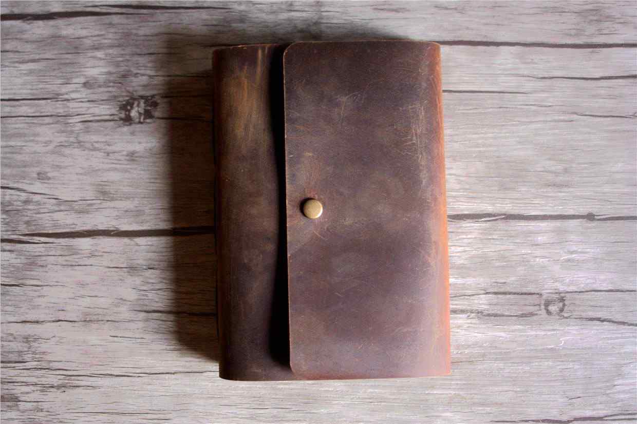 Vintage Brown Leather Journal with Antique Buttons - Personalized Handmade Notebook for Writing, Sketching & Travel - Perfect Gift for Writers & Artists