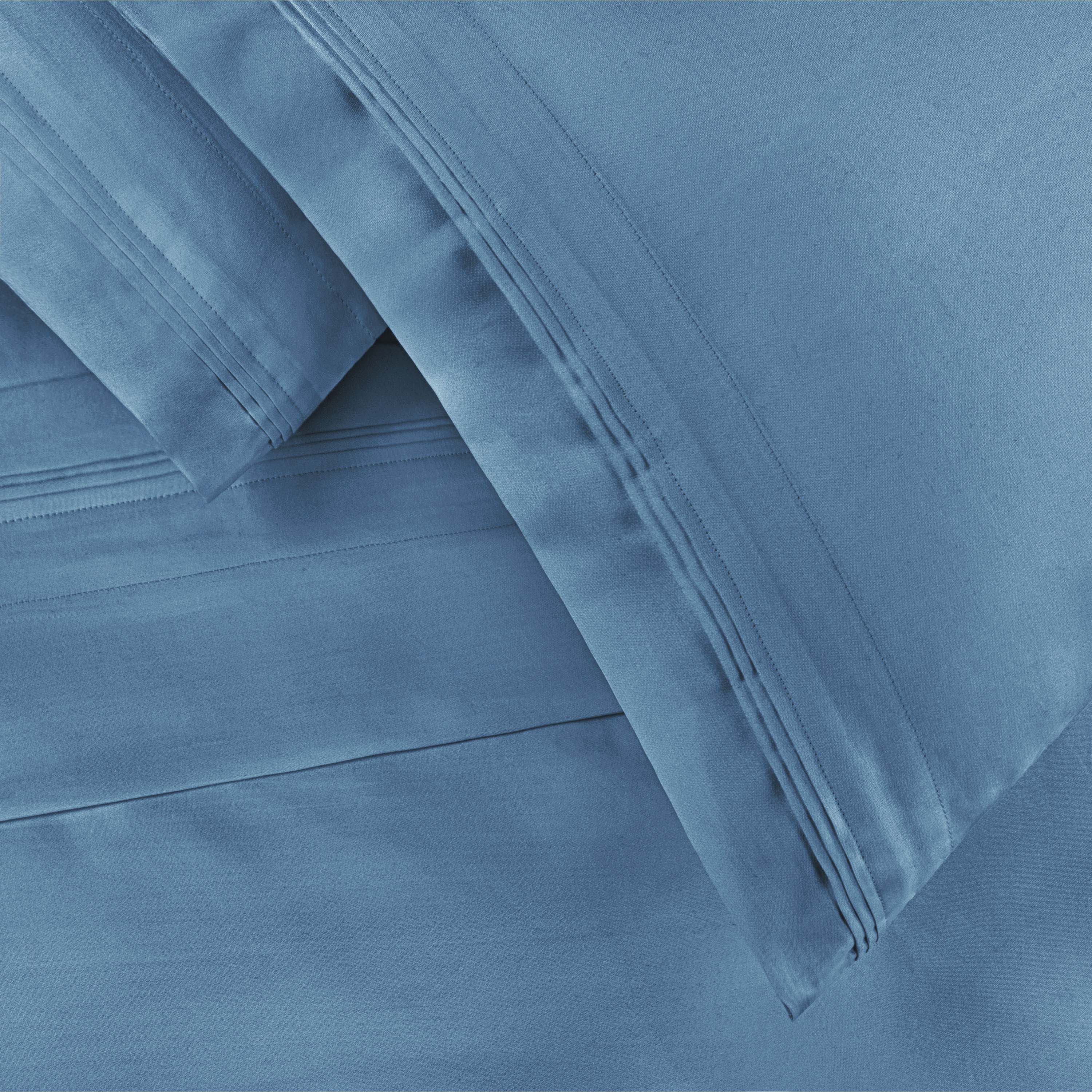 Premium 650 Thread Count Egyptian Cotton Sheet Set - Eco-Friendly, Breathable & Hypoallergenic - Perfect for Luxury Bedding & Hot Sleepers