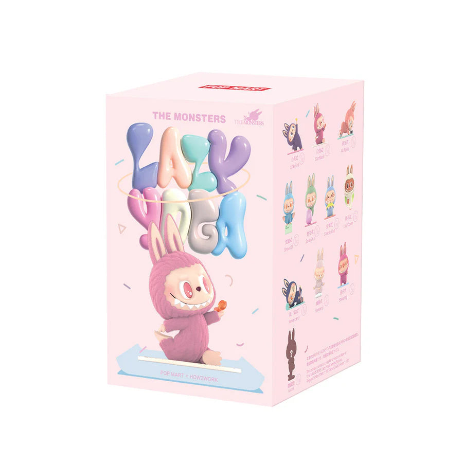 POP MART The Monsters Lazy Yoga Series Blind Box - Cute Collectible Vinyl Figures for Home Decor, Office Display & Gift Giving