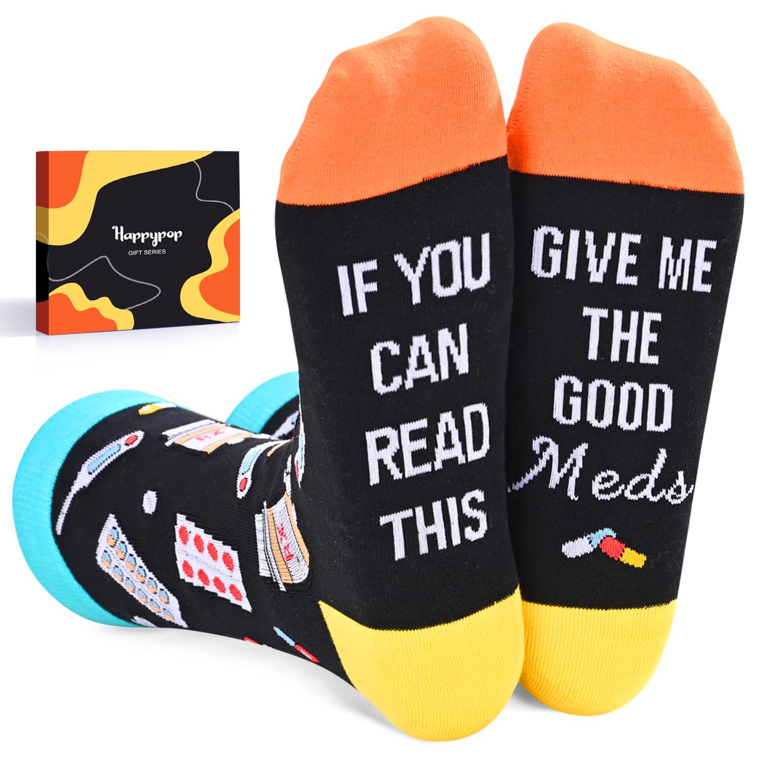 HappyPop Get Well Soon Gifts for Women & Men - Thoughtful Post-Surgery & Chemotherapy Recovery Socks - Comfortable Hospital Stay & Home Healing Gifts