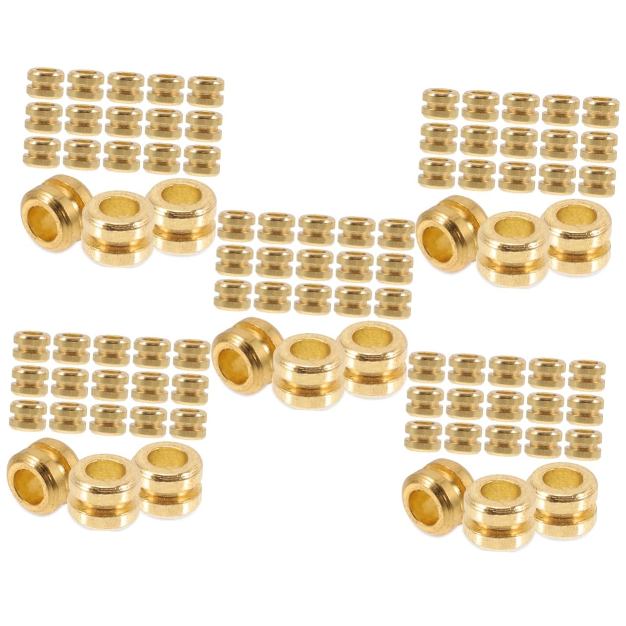 SUPVOX 100pcs Guitar Tail Beads - Metal Tail Parts & Guitar Accessories for Folk Guitar String Replacement - Durable Guitar Components for String Repair & Maintenance - Perfect for Musicians & Guitar Enthusiasts