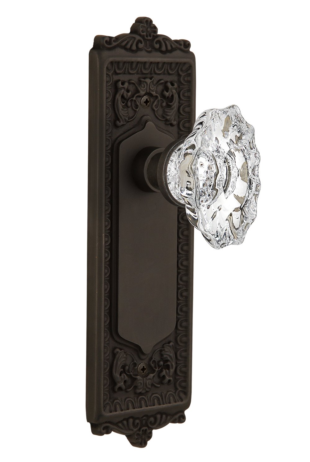 Vintage Egg & Dart Backplate with Chateau Knob - 2.375
