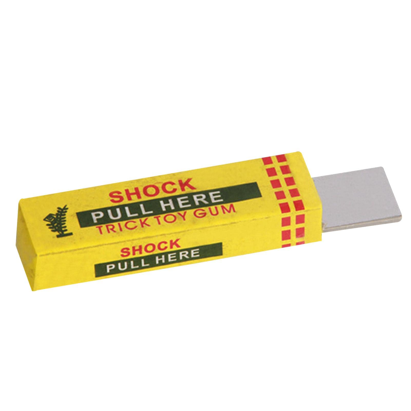 Electric Chewing Gum Prank Toy - Funny Fake Electric Shock Gag Gift for Jokes and Parties (Safe & Reusable) - Perfect for Office Pranks, Halloween Tricks, and April Fools' Day Gifts