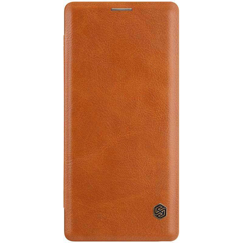 Nillkin Genuine Leather Flip Case for Samsung Galaxy Note 9 - Premium Organizer Wallet Cover with Card Slots | Perfect for Business & Travel Protection