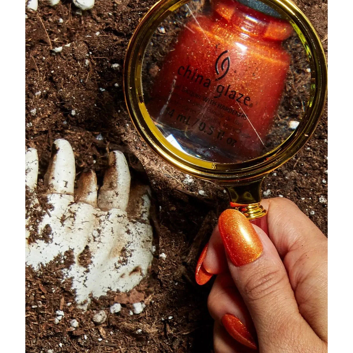 China Glaze Orange You Fierce Nail Polish - 0.5 oz Vibrant Orange Lacquer #85235 - Perfect for Summer Nails, Pedicures & Tropical Vacations