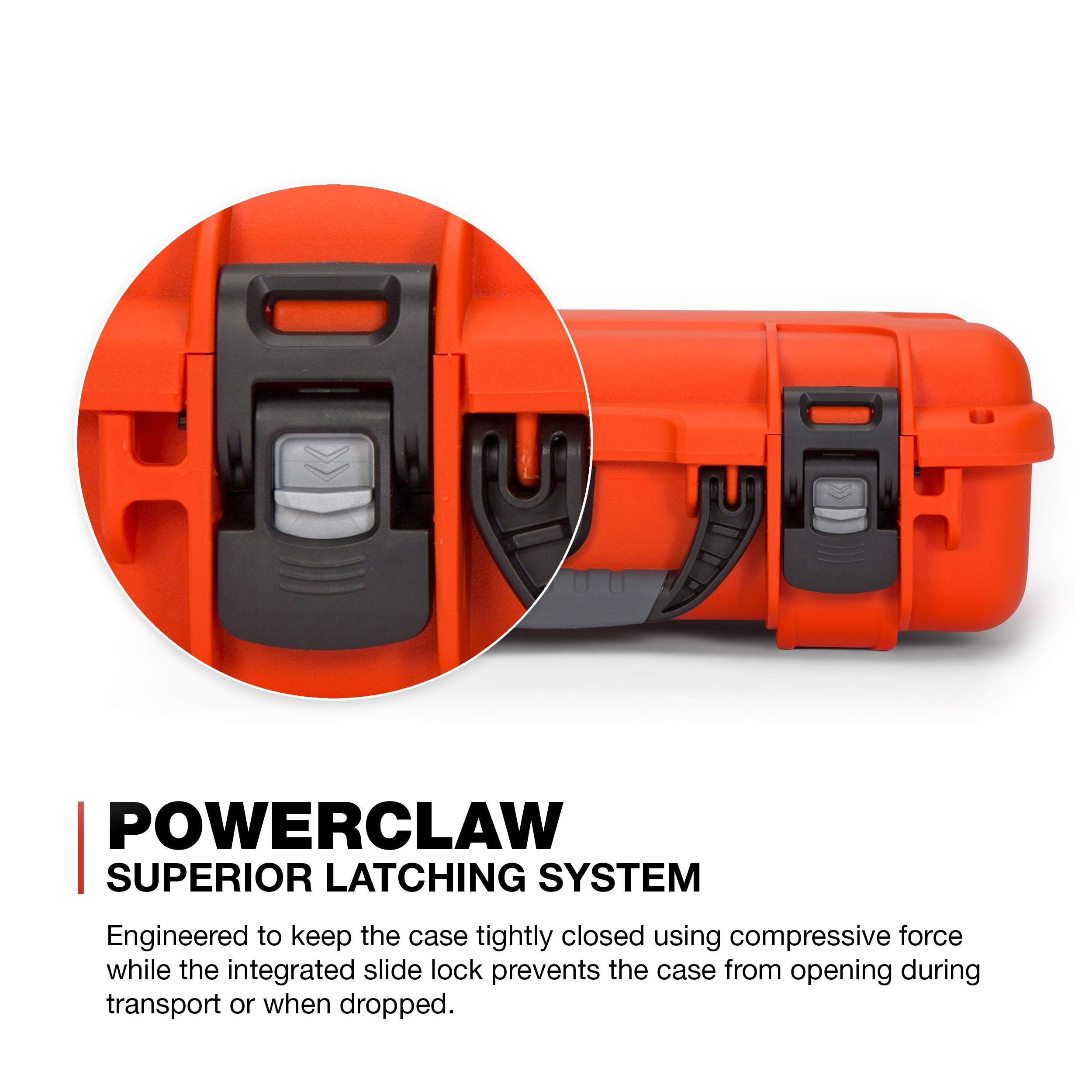 Nanuk 910 Waterproof Hard Case with Custom Foam Insert for DJI Mini SE Fly More Kit - Orange (910-MAVMSE3) | Protective Travel Storage for Drone Accessories & Equipment