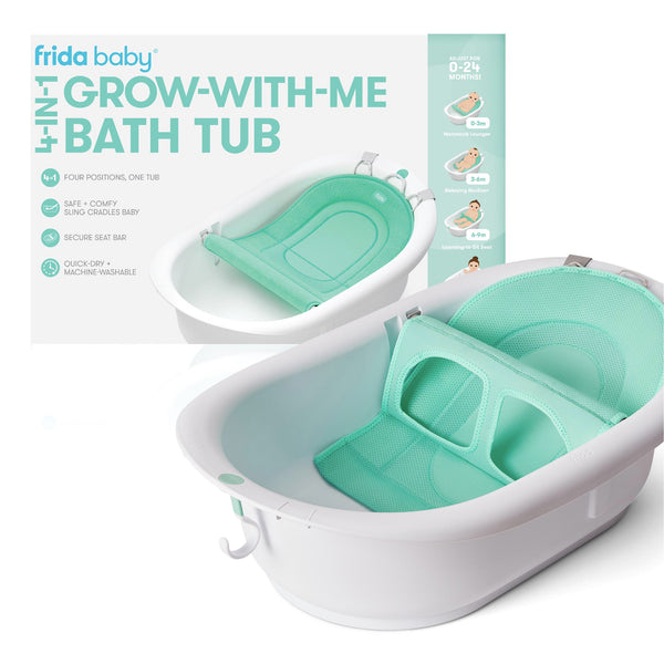 4-in-1 Adjustable Baby Bathtub - Grow With Me Infant to Toddler Bath Seat with Temperature Indicator | Safe & Comfortable for Newborns, Babies & Kids | Perfect for Bath Time, Playtime & Learning Water Safety