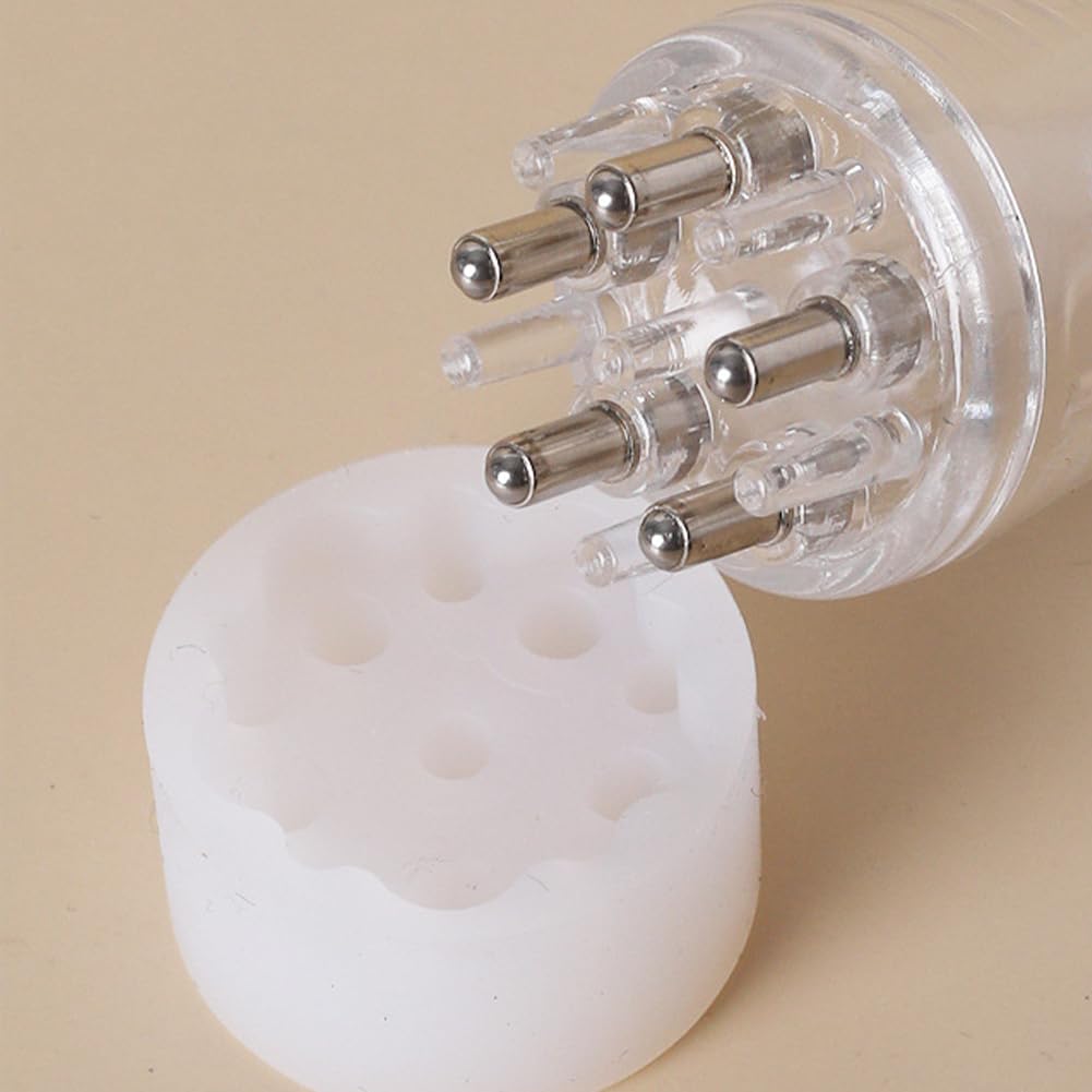 Homfanseec Scalp Applicator Comb - Hair Growth Oil & Serum Applicator with Massaging Ball Tips for Scalp Care - Perfect for Home & Travel Use (White) | Ideal for Applying Hair Treatments, Essential Oils & Liquid Serums