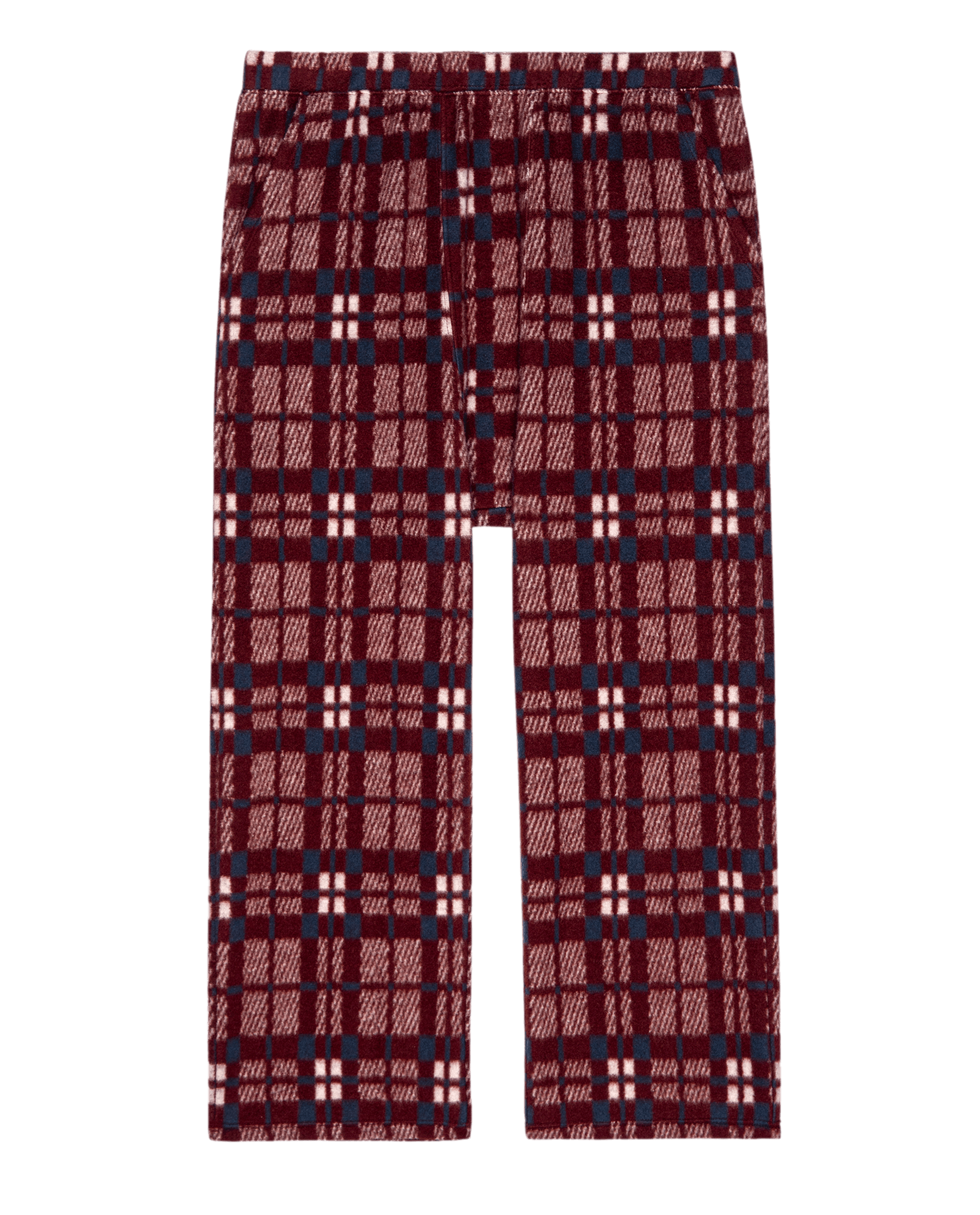 Cozy Plush Fleece Pajama Pants for Women - Fireside Plaid Pattern - Soft Winter Lounge Pants for Relaxing at Home & Sleepovers