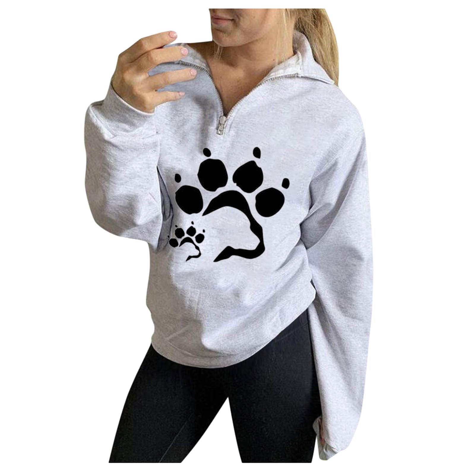 UYTOGOFE Women's Printed Zip-Up Hoodie Sweatshirt - Cozy Pullover for Autumn & Winter | Casual Wear, Layering, Outdoor Activities