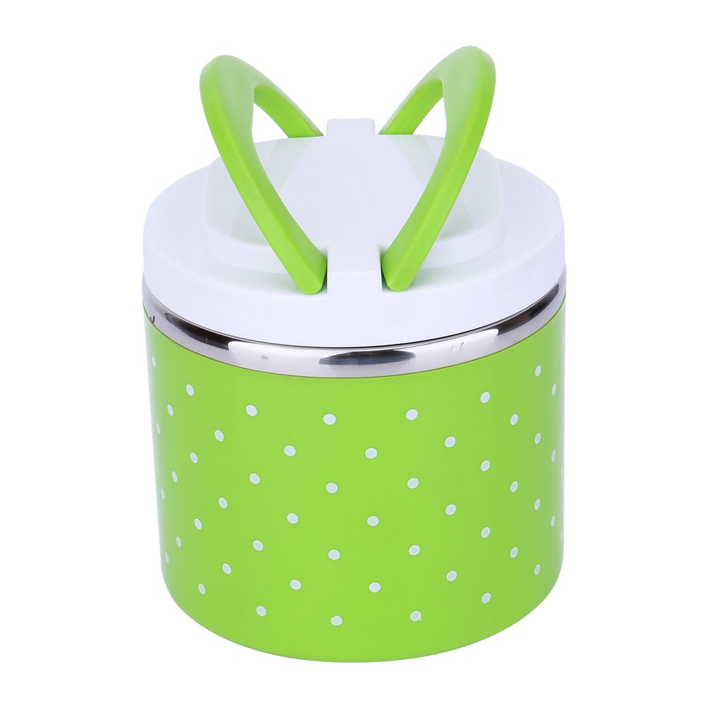 Premium Stainless Steel Insulated Lunch Box - Leakproof Thermal Food Container with Double Handles for School, Office, Camping & Travel | Bento Box for Hot & Cold Meals | Ideal for Adults & Kids Lunch, Picnics, Outdoor Activities