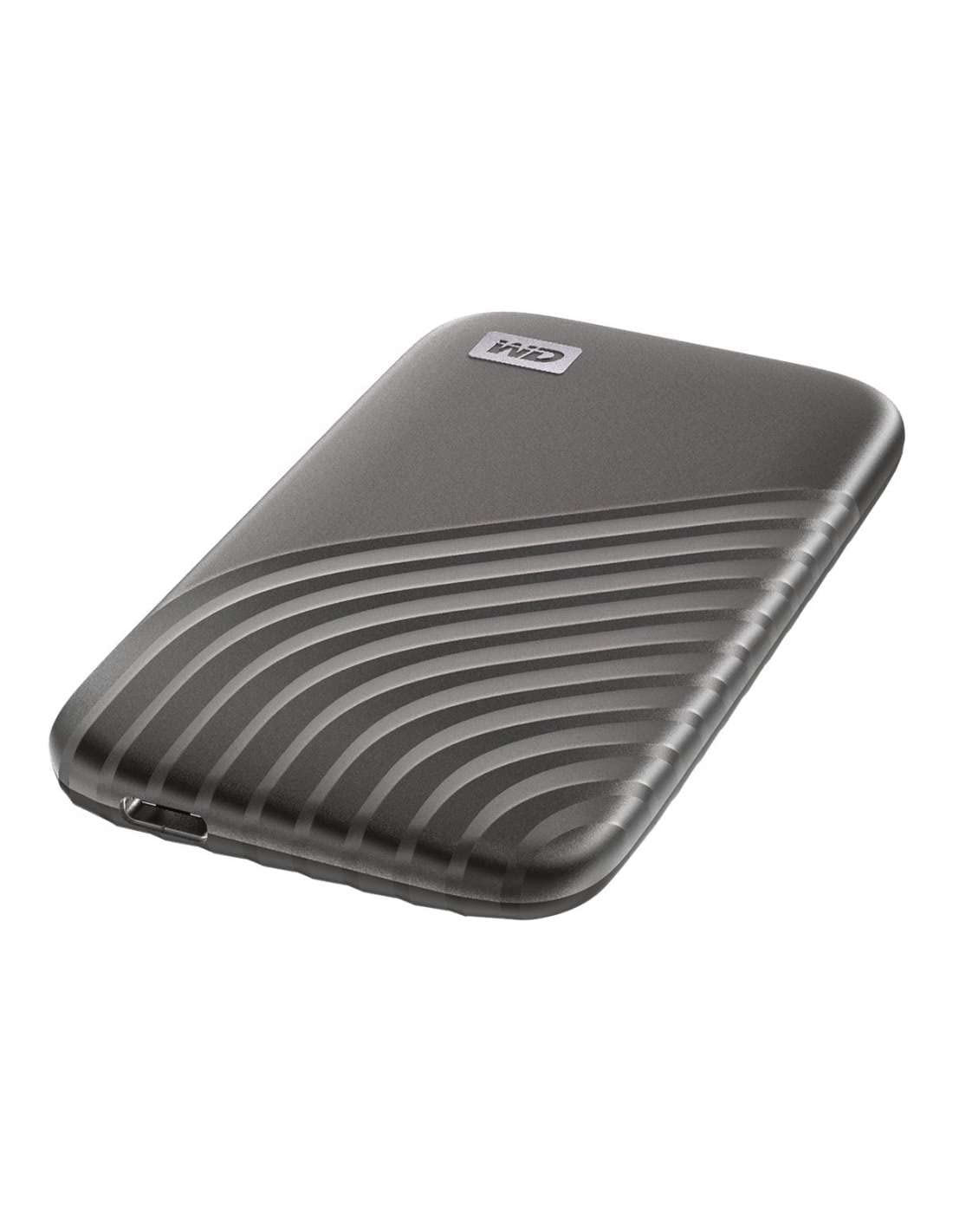 WD 500GB My Passport SSD Portable External Hard Drive - Ultra Fast 1050MB/s, USB 3.2 Gen 2 & USB-C Compatible, Shock-Resistant Gray SSD for Mac, PC, Laptop - Perfect for Gaming, Photography & Backup Storage