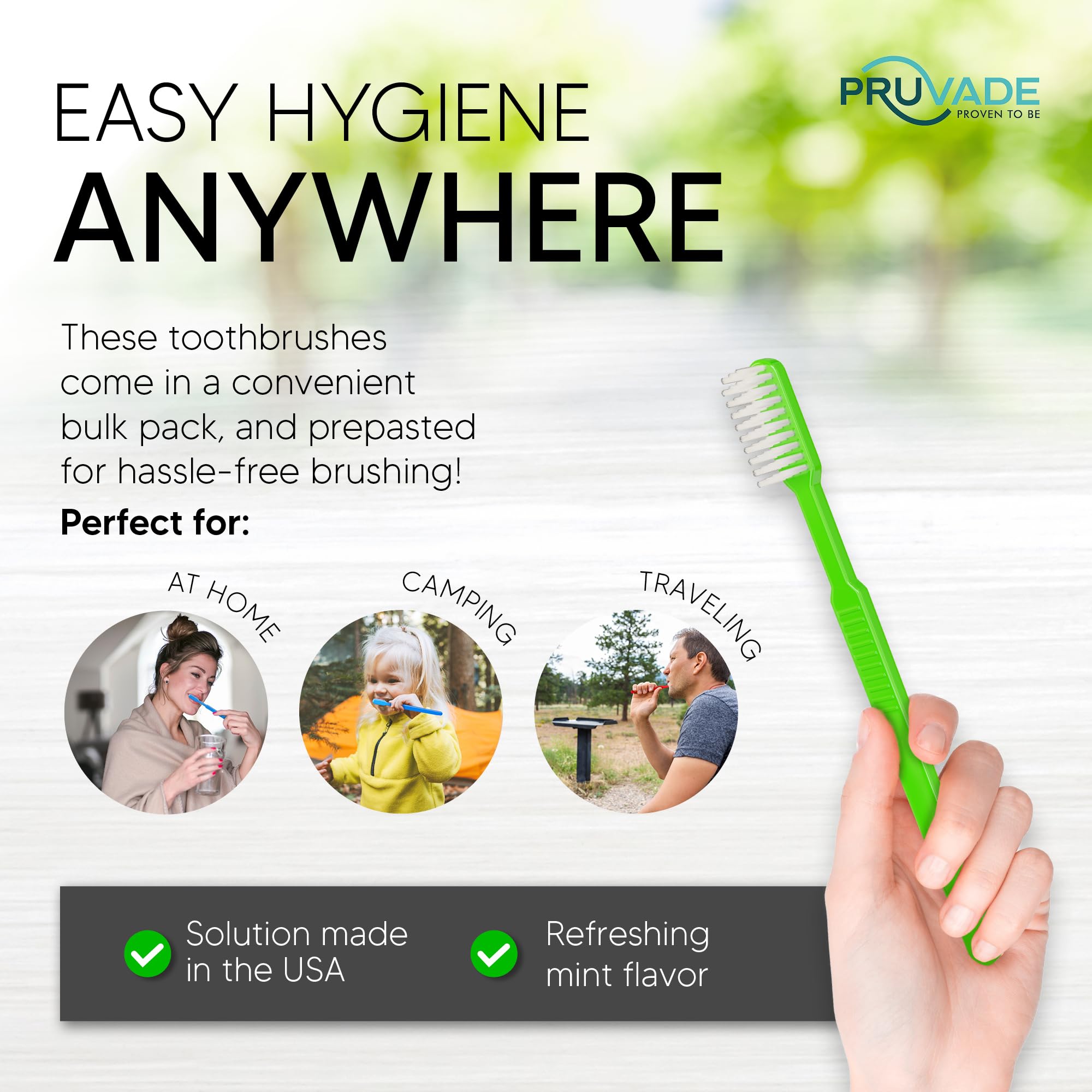 144 Pack Disposable Toothbrushes with Toothpaste - Individually Wrapped Prepasted Toothbrushes | Soft Bristles for Travel, Camping, Hotels & Emergency Kits | Perfect for On-the-Go Oral Care