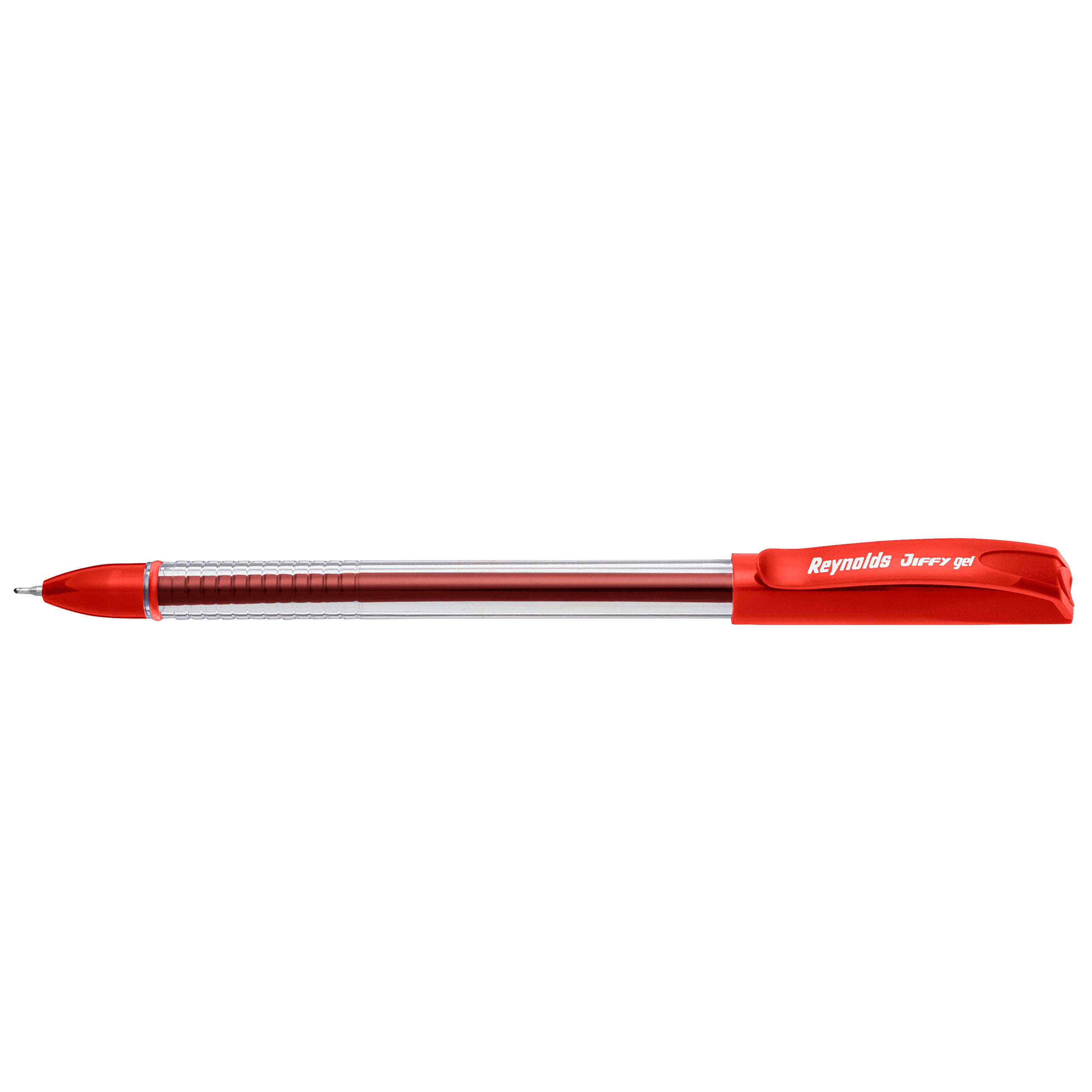 Reynolds Jiffy 0.5mm Needle Point Gel Pens - 40 Pack Red Ink Fine Point Pens for Smooth Writing, Note Taking & Art Projects (Fast Shipping from India)
