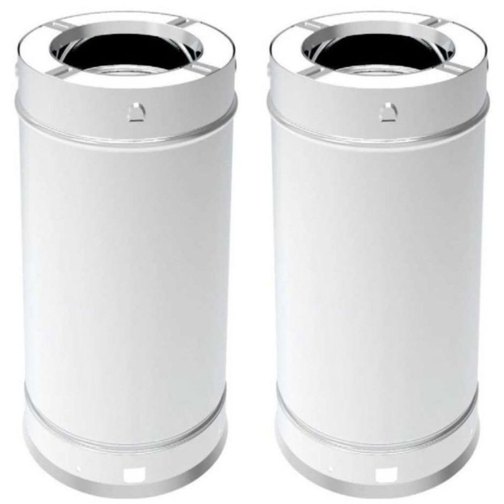 6 Inch Diameter Premium Wood Burning Stove Pipe - 24 Inch Stainless Steel Chimney for Fireplace & Outdoor Use - 6SPS24 - Perfect for Cabins, Camping & Emergency Heating