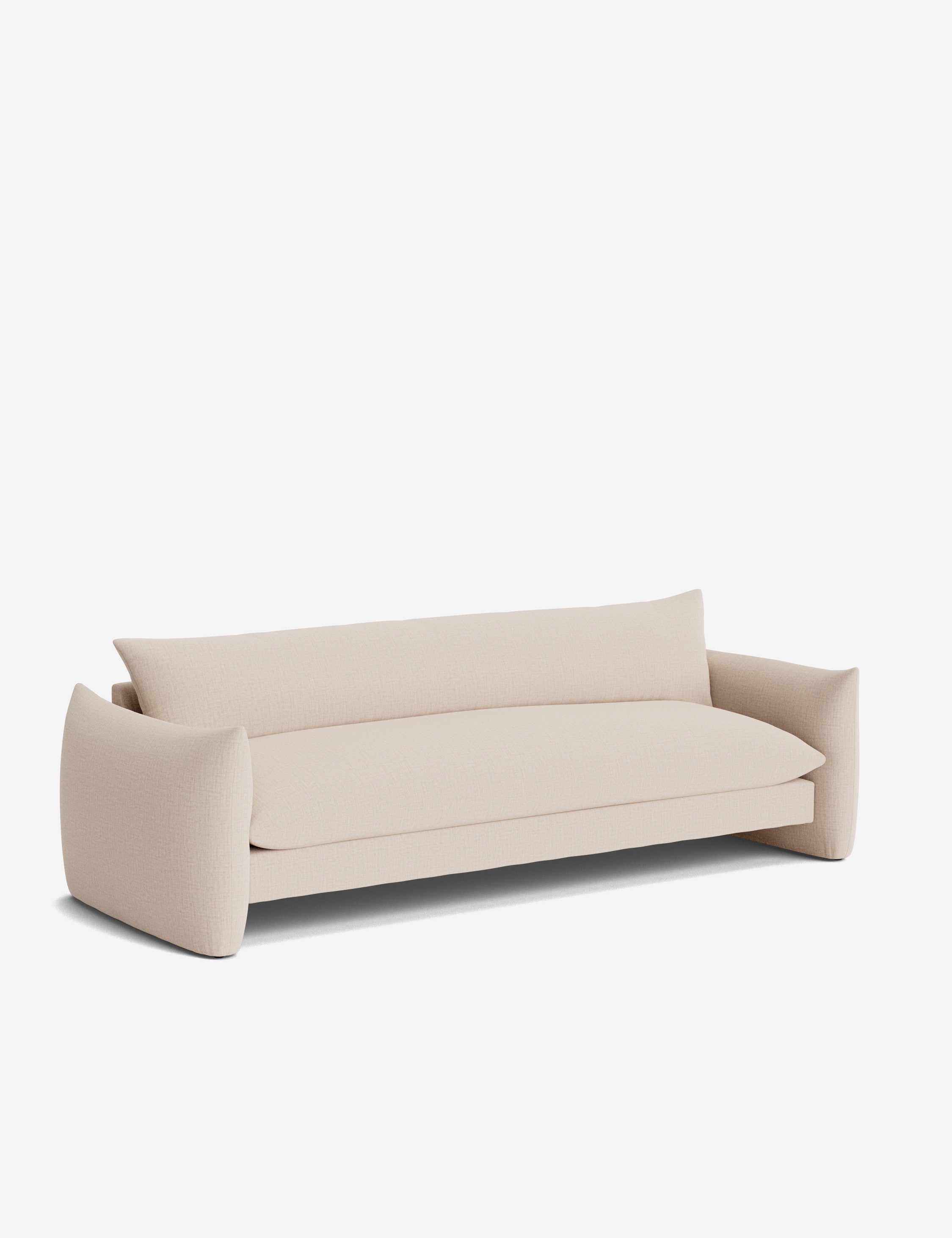 Banks Sofa - Modern Comfortable Couch for Living Room, Lounge & Home Theater - Premium Fabric Upholstered Sectional Sofa with Soft Cushions