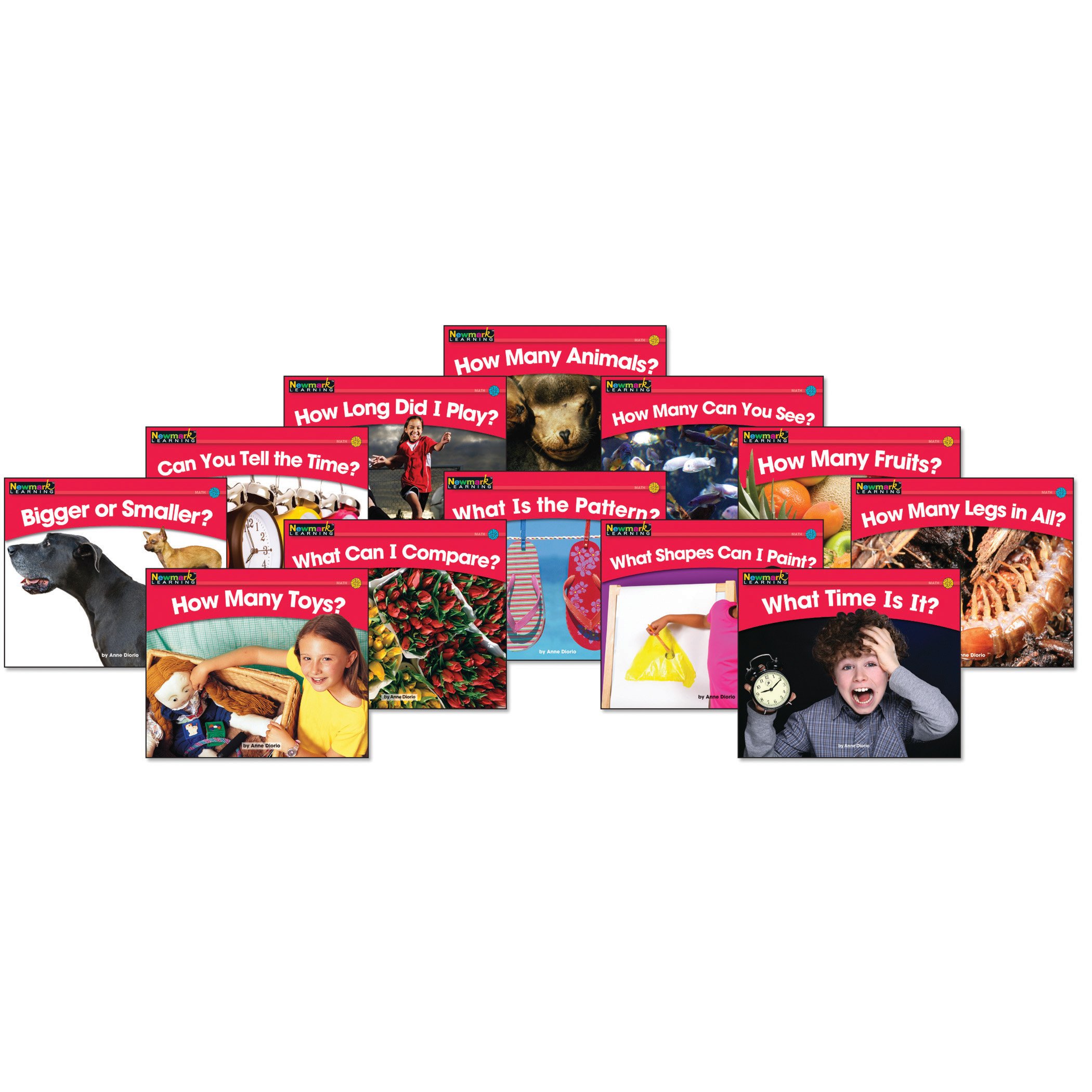 Newmark Learning Rising Readers Leveled Math Books for Kids - Early Childhood Education STEM Reading Books for Classroom & Homeschool Learning