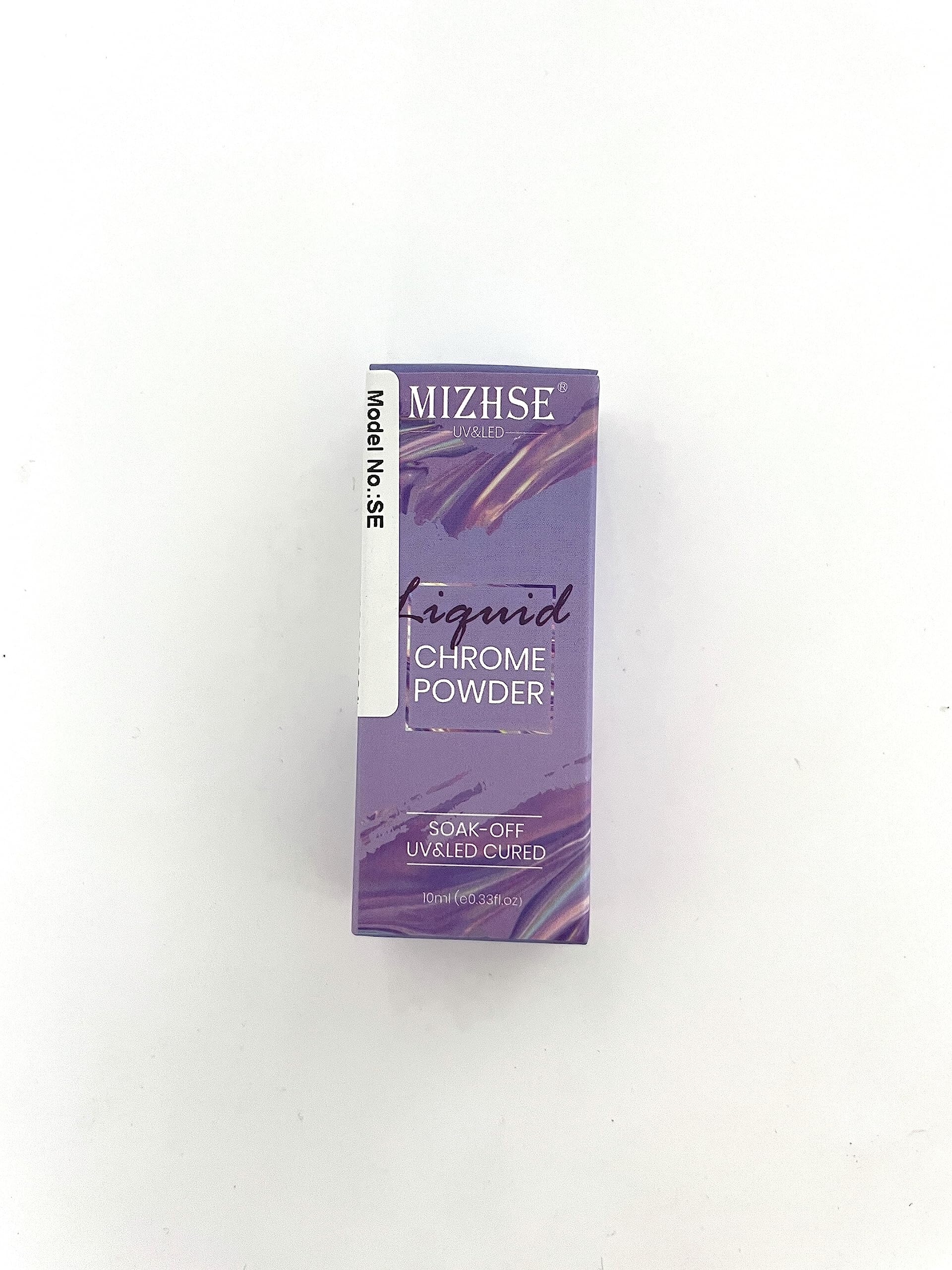 MIZHSE Chrome Nail Powder & Liquid Mermaid Nail Polish - Aurora Magic Metallic Mirror Nail Gel with Glitter Pearl Effect (10ml) for Professional Salon Manicure & DIY Nail Art at Home