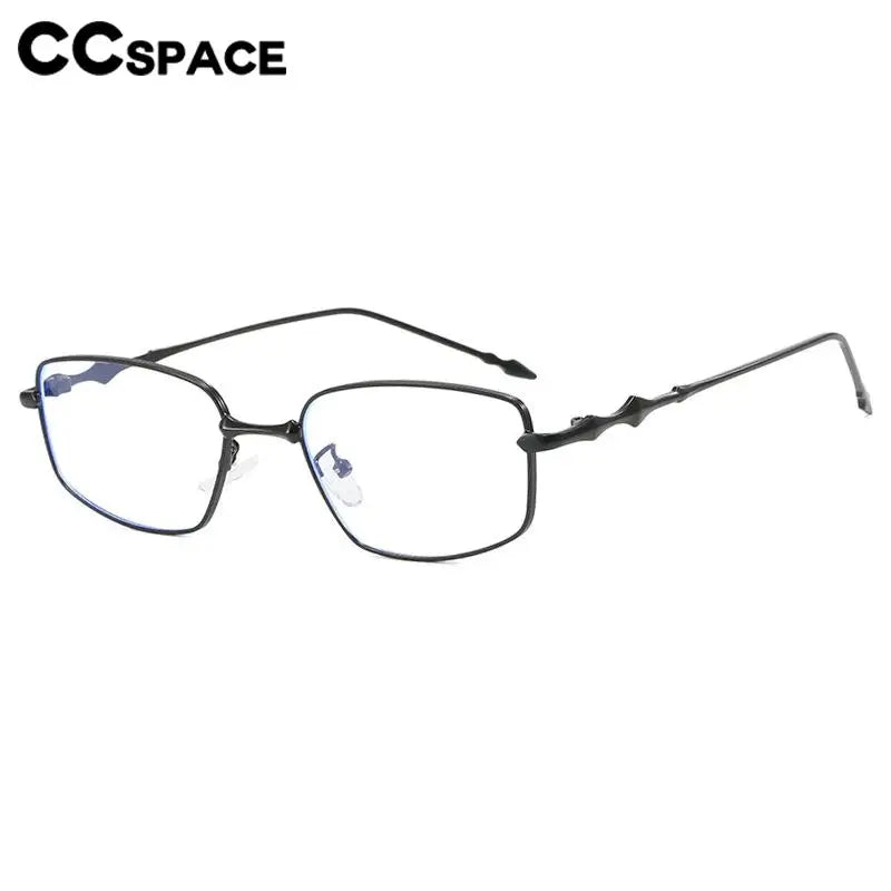 CCspace Women's Full Rim Square Alloy Reading Glasses R57528 - Fashionable Lightweight Eyewear for Reading, Working & Computer Use | Perfect for Office, Home & Daily Wear