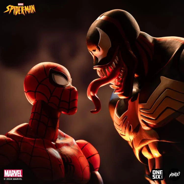 Spider-Man: The Animated Series Venom 1/6 Scale Collectible Action Figure - Perfect for Marvel Fans & Display Collections