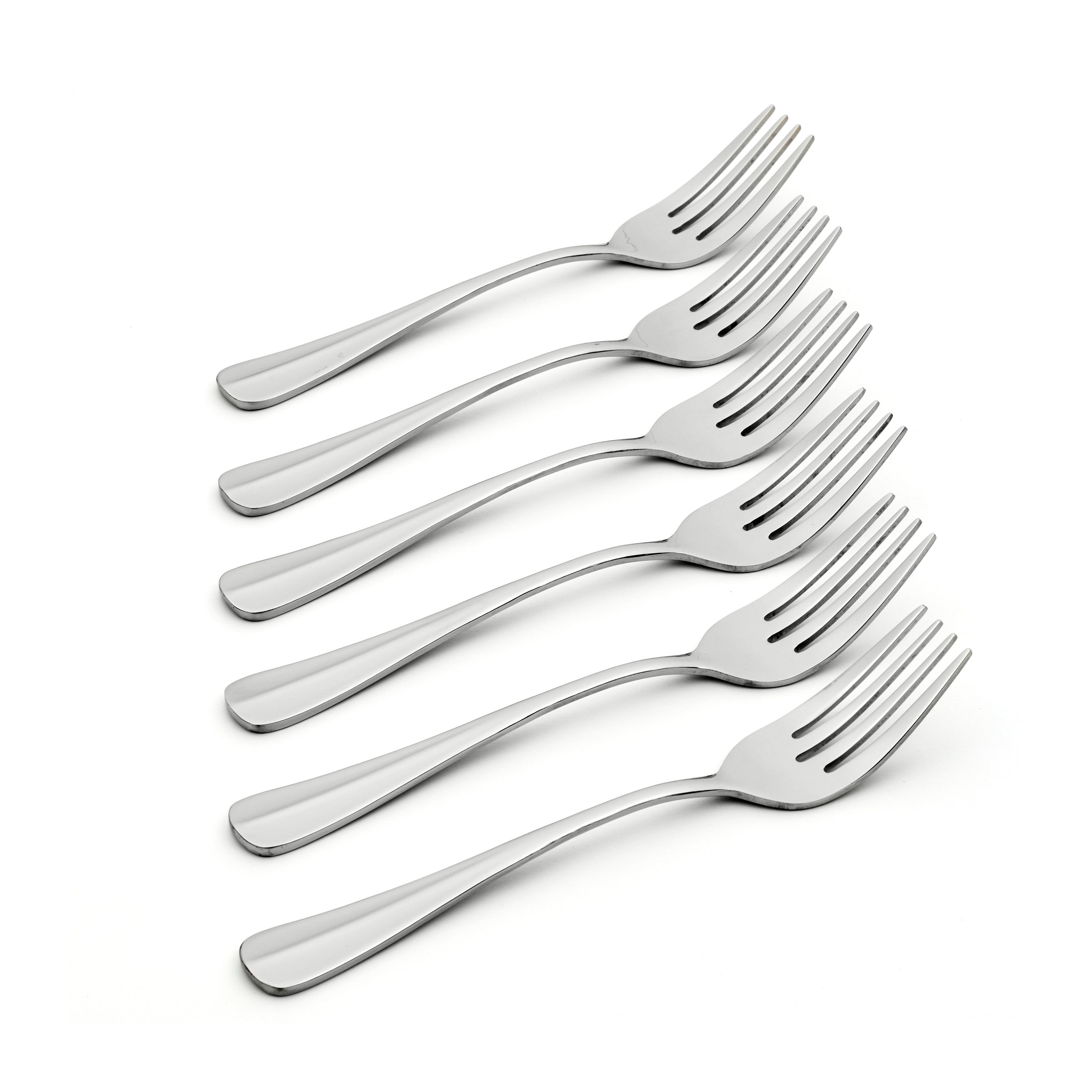 Premium Stainless Steel Salad Forks Set of 6 - Elegant Dinnerware for Home, Restaurant & Catering - Perfect for Salads, Appetizers & Formal Dining Occasions