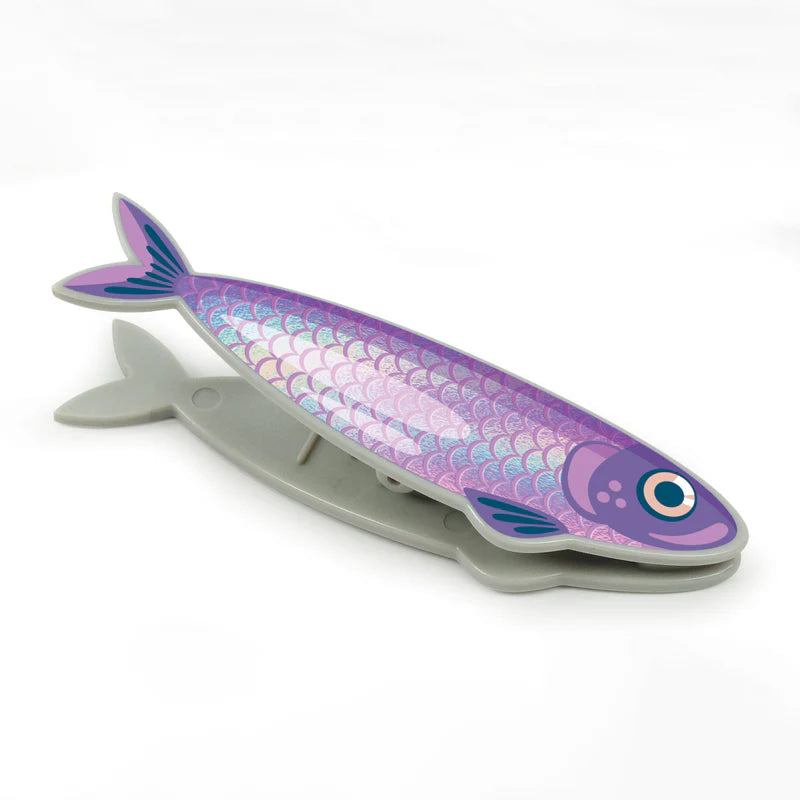 Fred Fish N' Clips Bag Clips - Colorful Kitchen Food Storage Clips for Chips, Snacks, and Bread Bags - Perfect for Home, Office, and Picnic Use