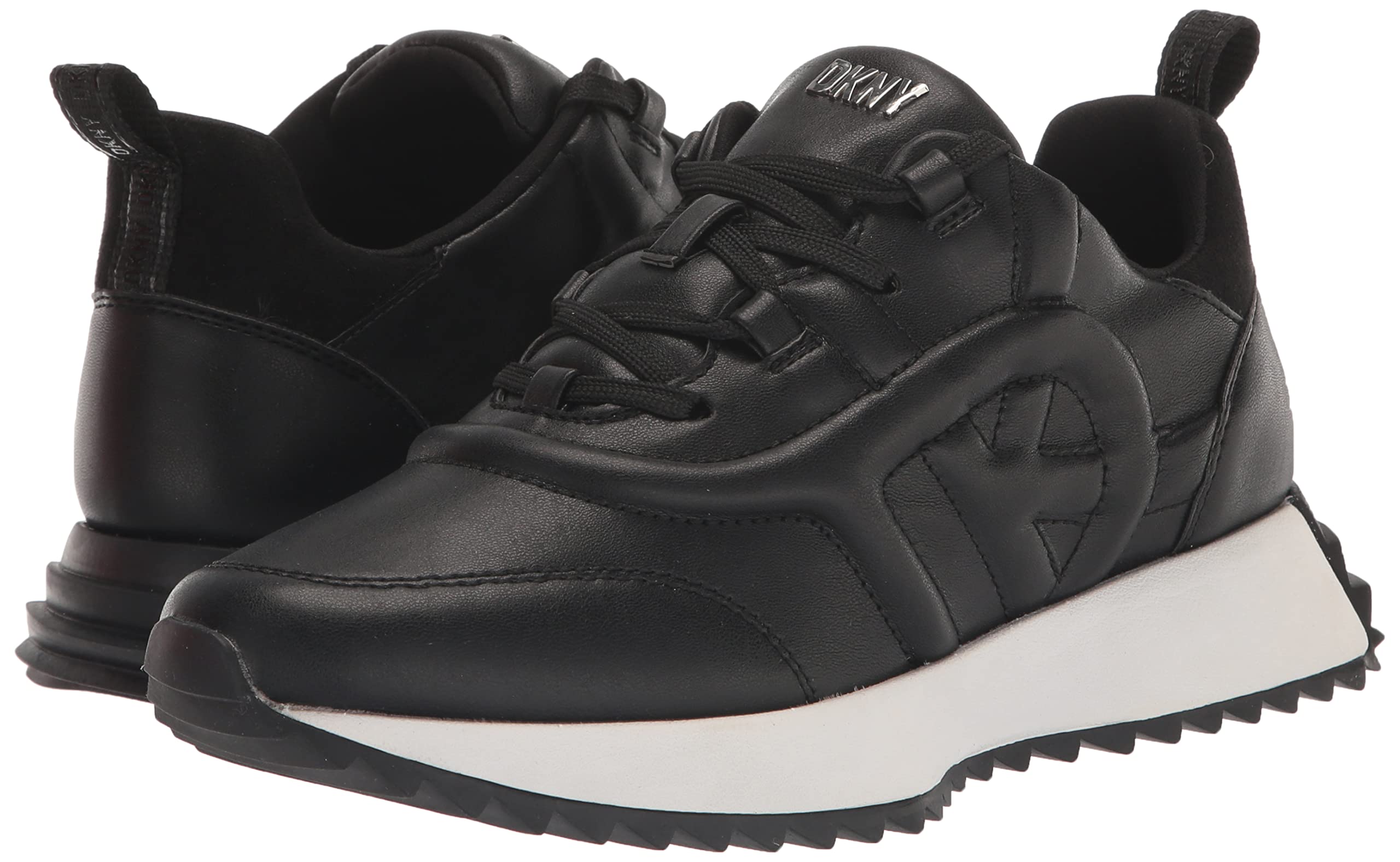 DKNY Women's Nix Lace Up Sneakers - Fashionable Comfortable Walking Shoes for Women | Perfect for Casual Outfits, Work & Travel