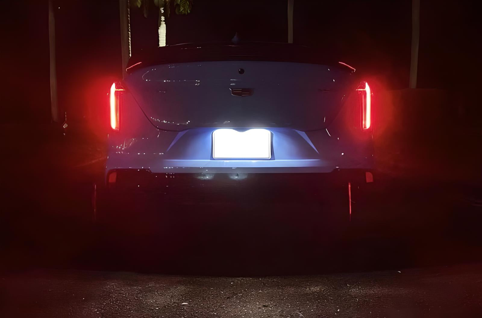 18 SMD White Full LED License Plate Light Kit for Cadillac 2017-2022 XT5, 2019-2020 CT6 - Bright Replacement Bulbs for Enhanced Night Visibility & Stylish Look