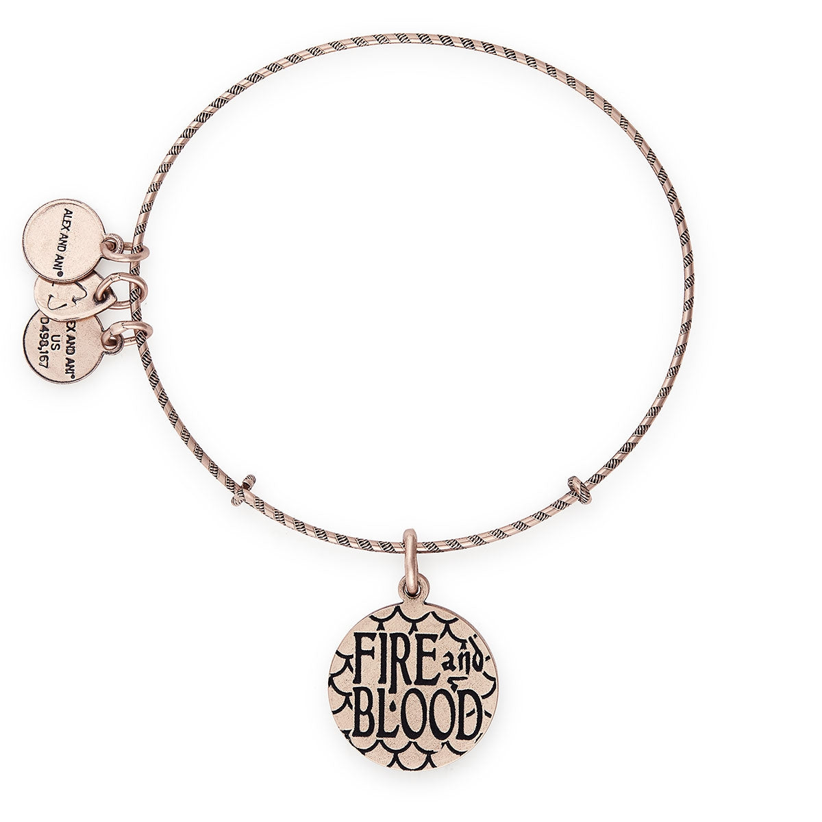 Game of Thrones Fire & Blood Charm Bangle - Medieval Fantasy Jewelry for Cosplay, Halloween & GOT Fans - Perfect for Costume Parties & Collectors